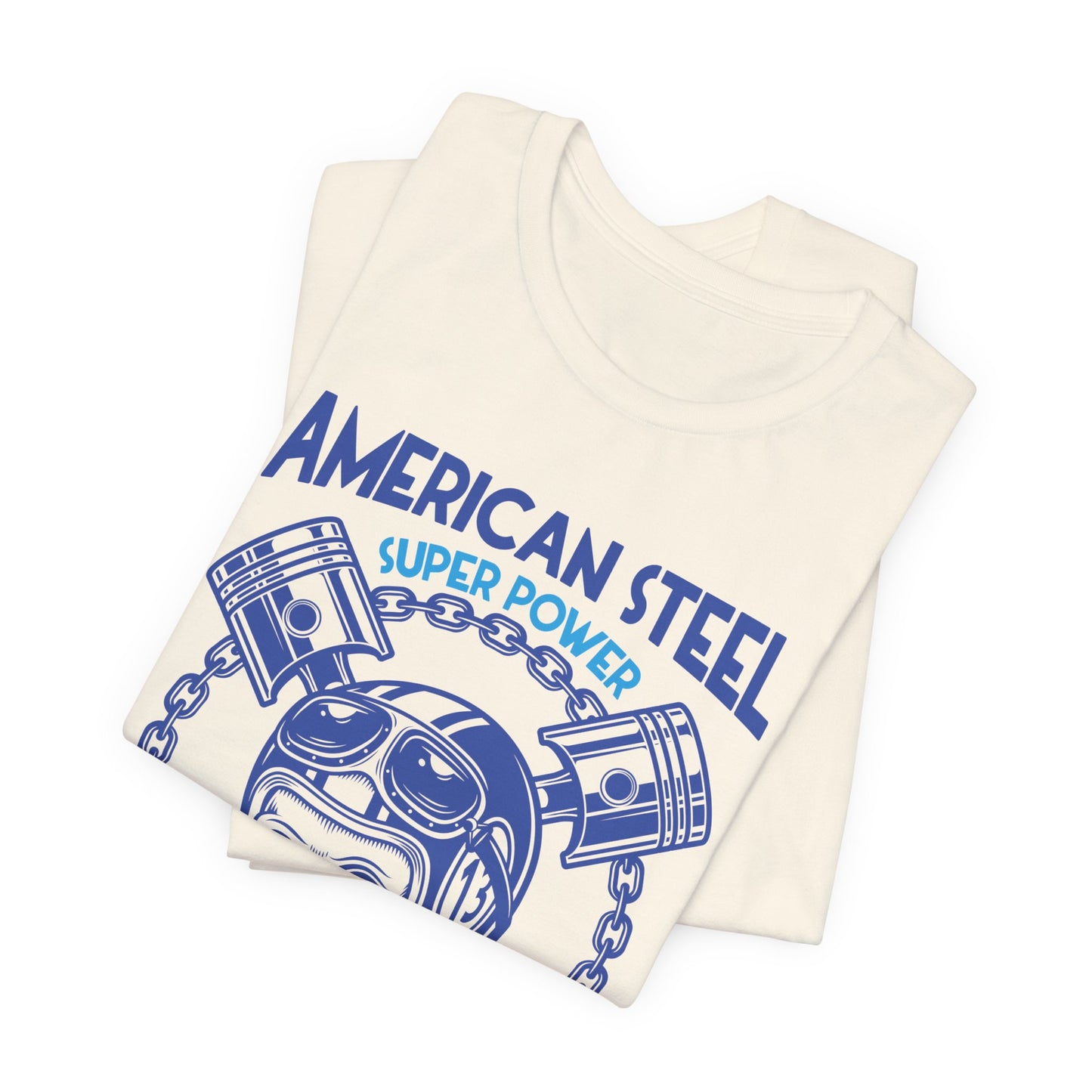 American Steel, Super Power On The Road - Unisex Jersey Short Sleeve Tee - 13557