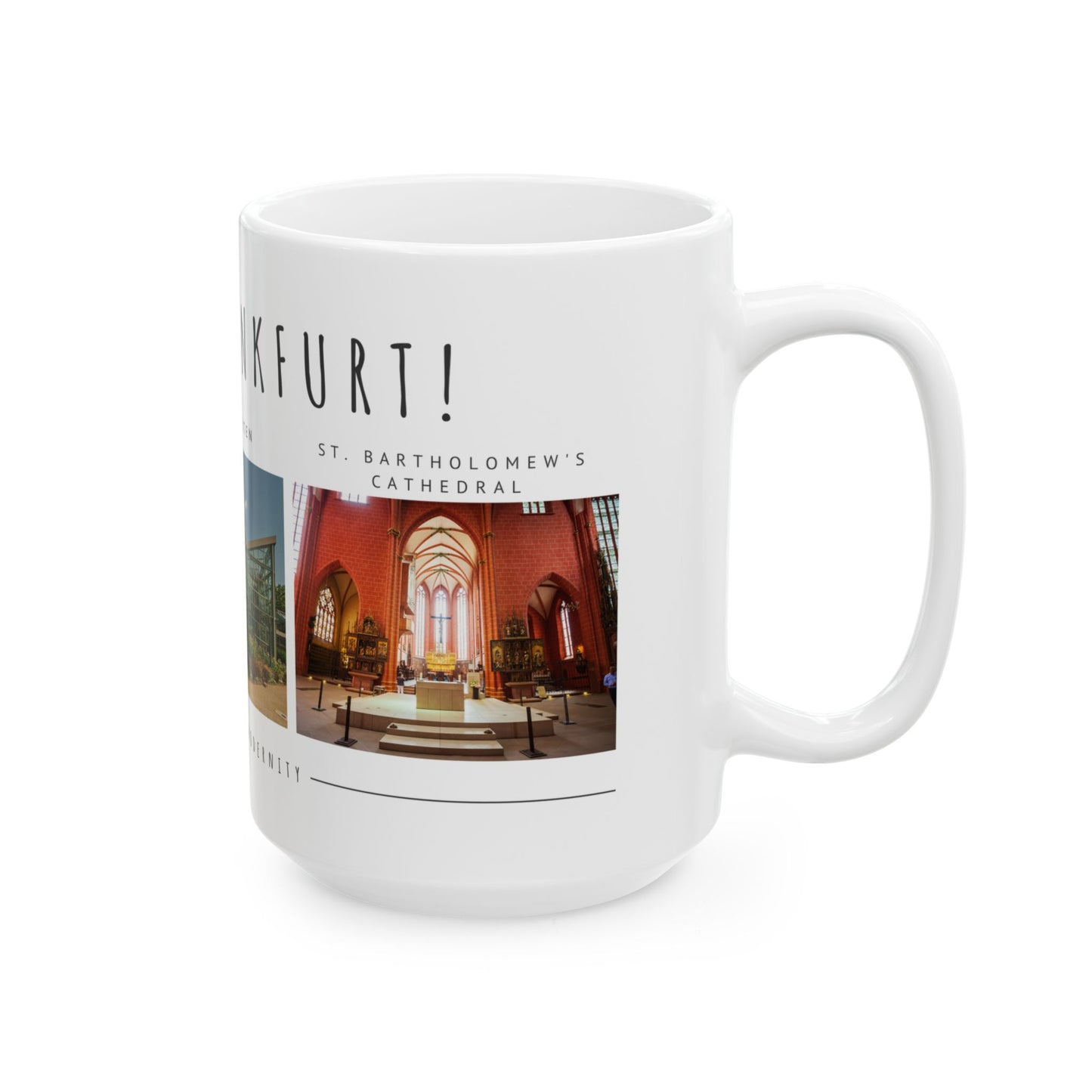 Hello, Frankfurt! Ceramic Mug - 11oz/15oz - Perfect Gift for Travel Lovers - 12172