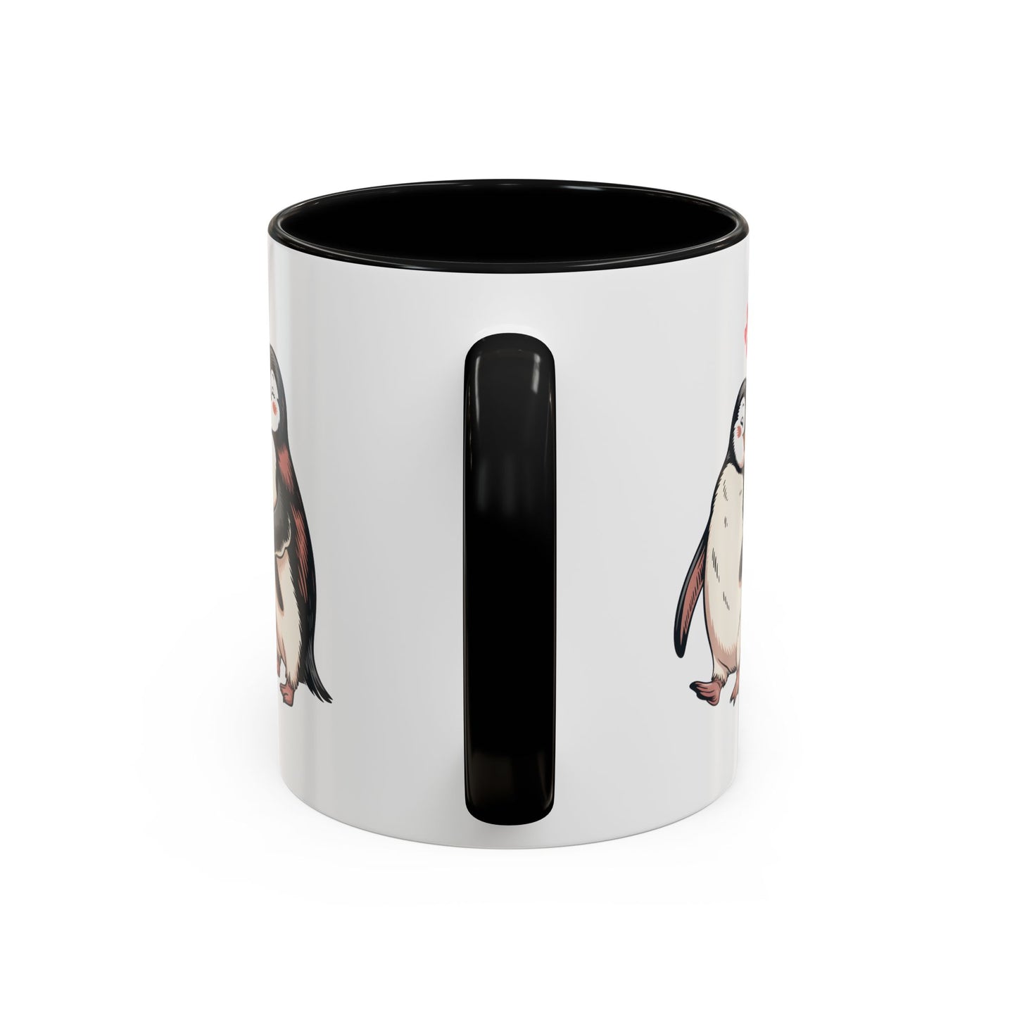 Always Together Personalized Coffee Mug — Penguin Couple with Custom Names & Established Date (11/15 oz) - 14744