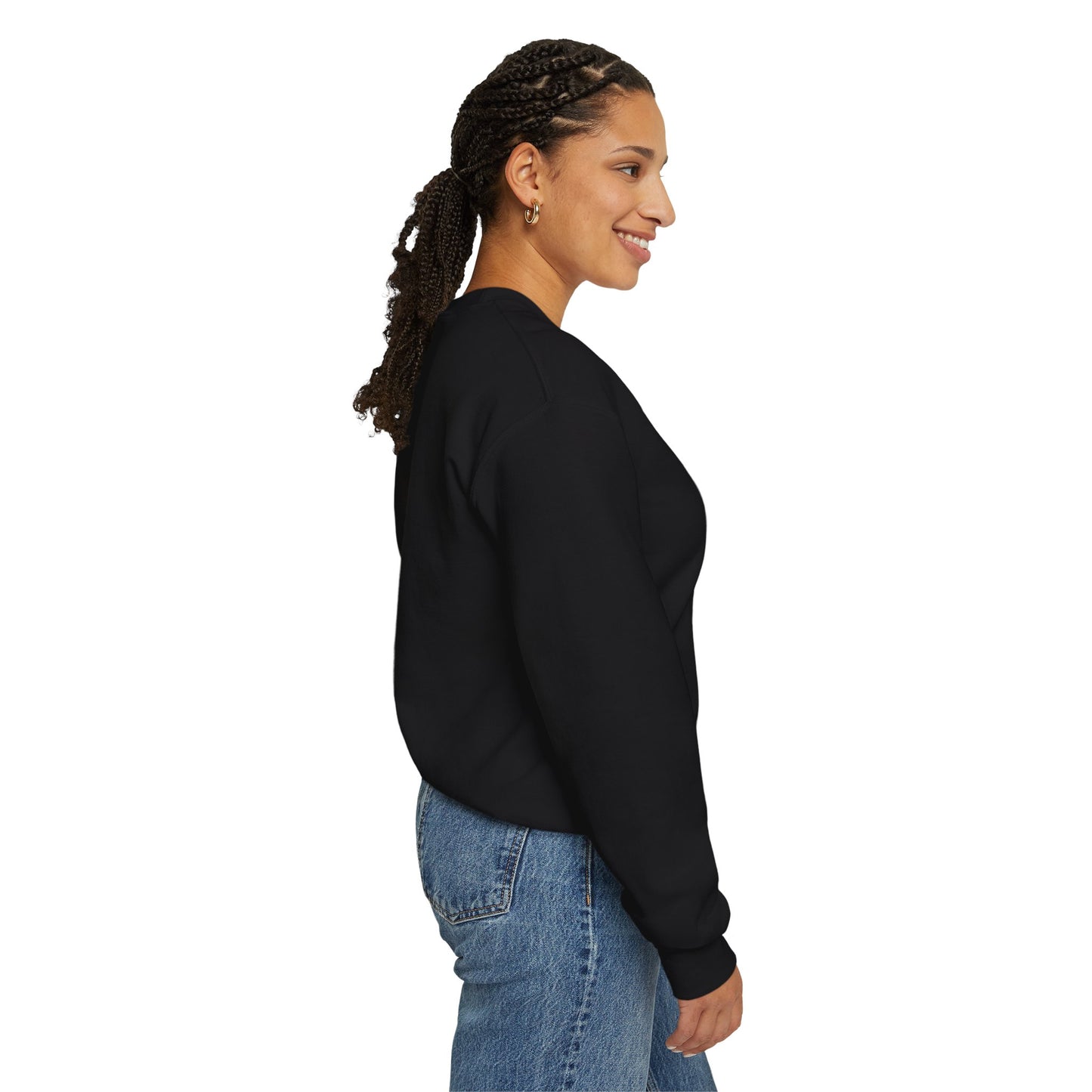January Carnation Crewneck Sweatshirt — Customizable - 14673