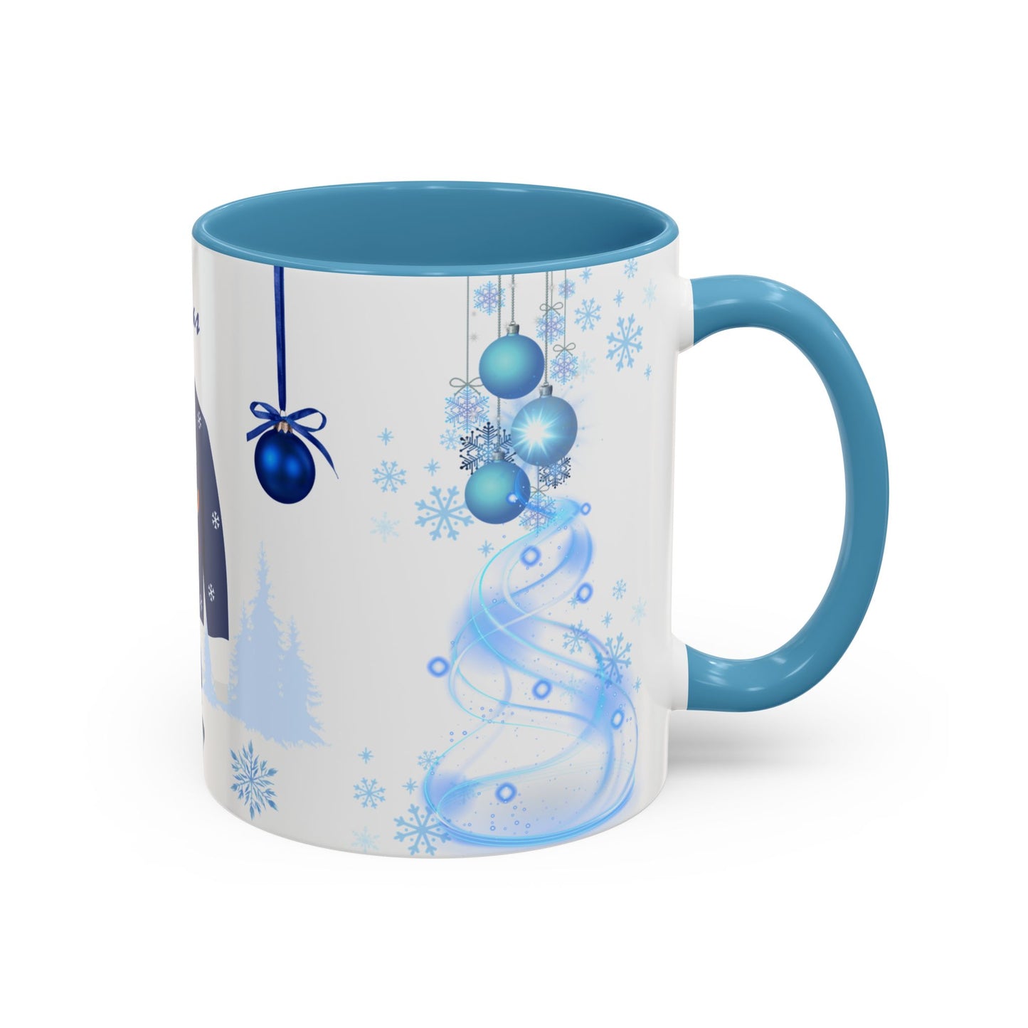 Blue Christmas - Accent Coffee Mug (11, 15oz)