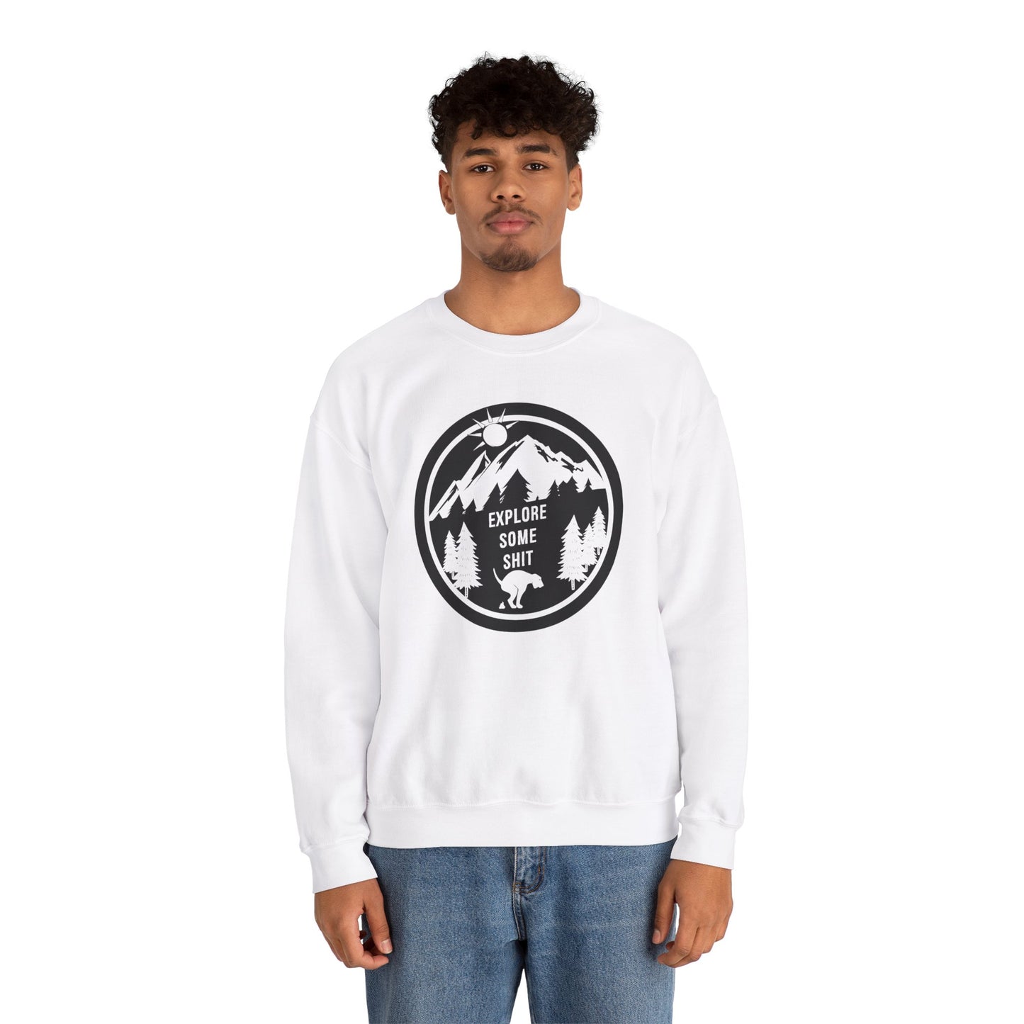 Explore Some Shit - Unisex Heavy Blend™ Crewneck Sweatshirt