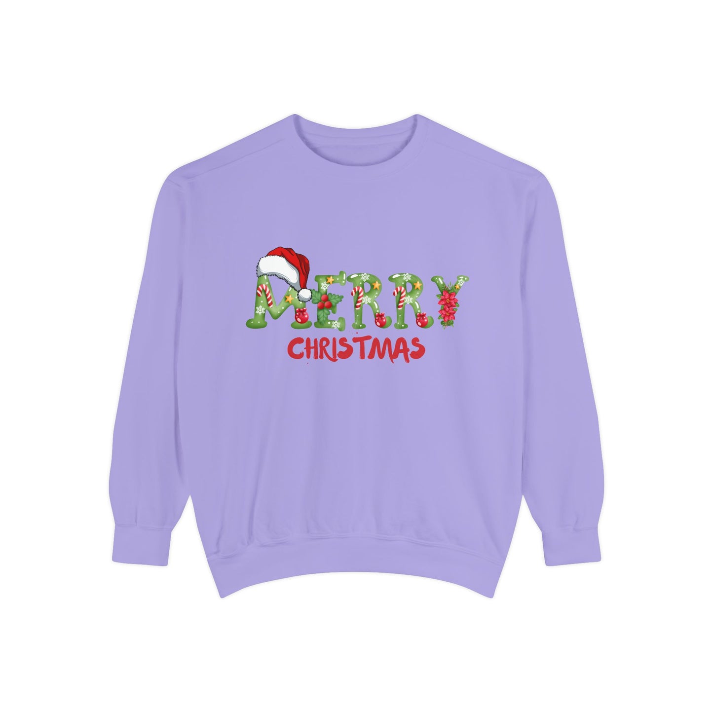 Merry Christmas - Unisex Garment-Dyed Sweatshirt