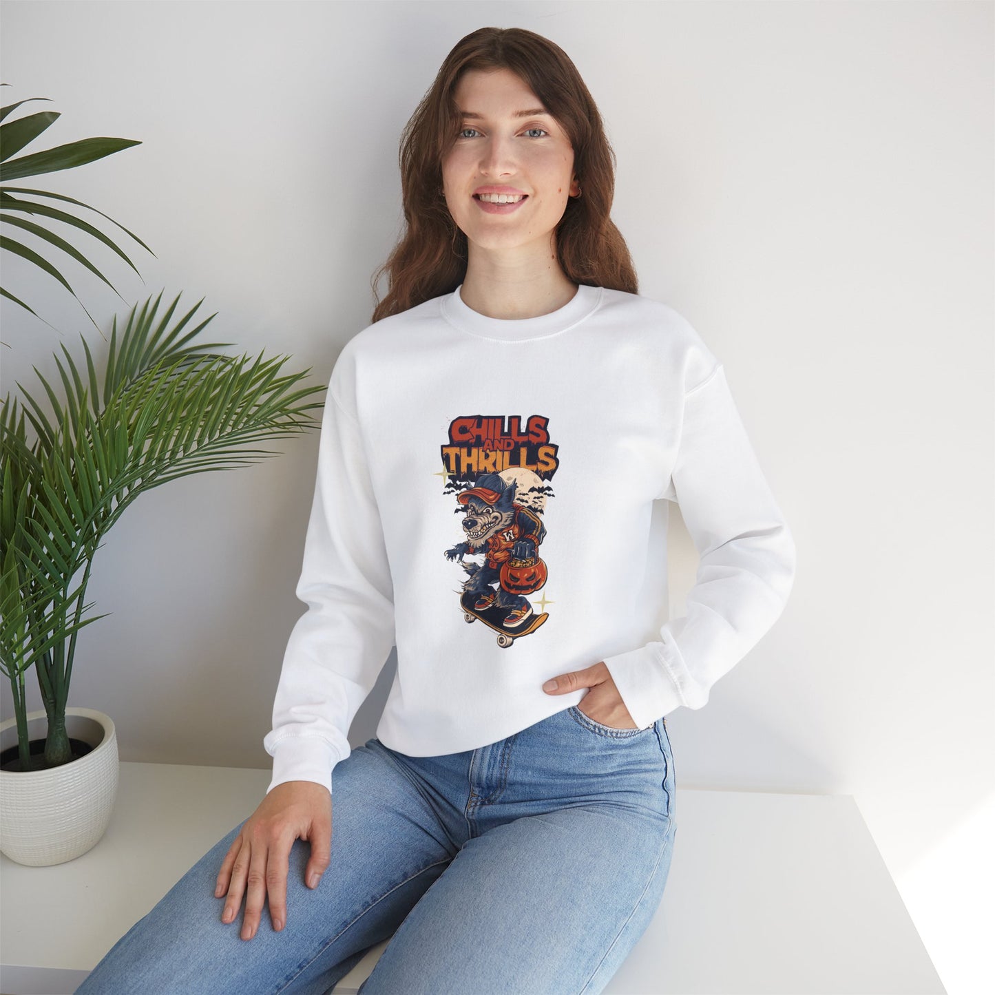 Chills & Thrills - Unisex Heavy Blend™ Crewneck Sweatshirt