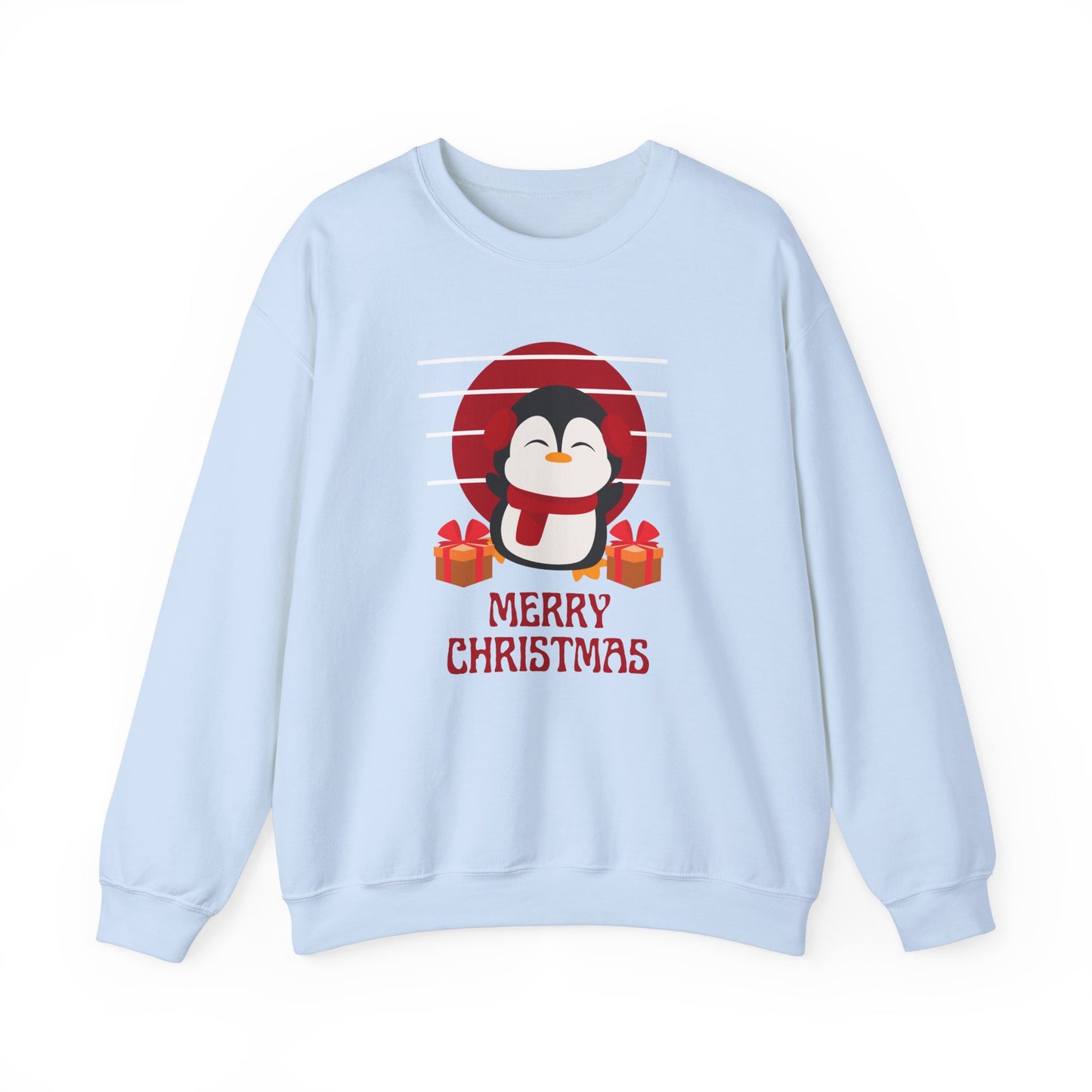 Penguin, Merry Christmas - Unisex Heavy Blend™ Crewneck Sweatshirt