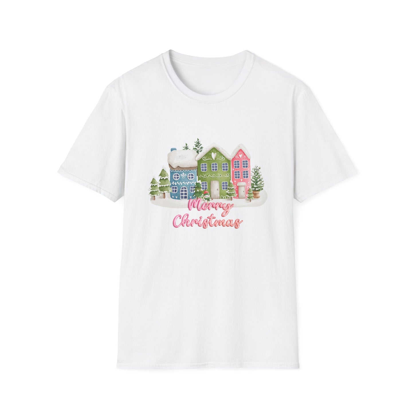 Christmas Houses - Unisex Softstyle T-Shirt - 10115