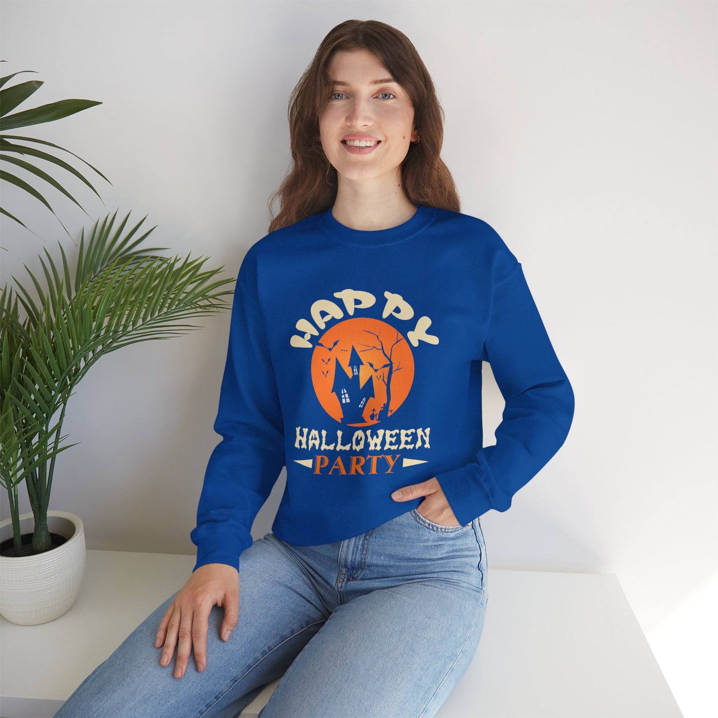 Happy Halloween Party - Unisex Heavy Blend™ Crewneck Sweatshirt