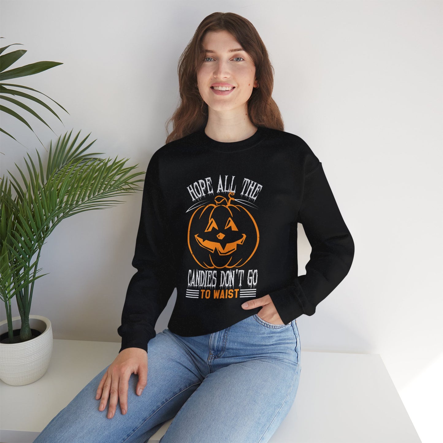 Hope All the Candies Don't Go to Waist - Unisex Heavy Blend™ Crewneck Sweatshirt