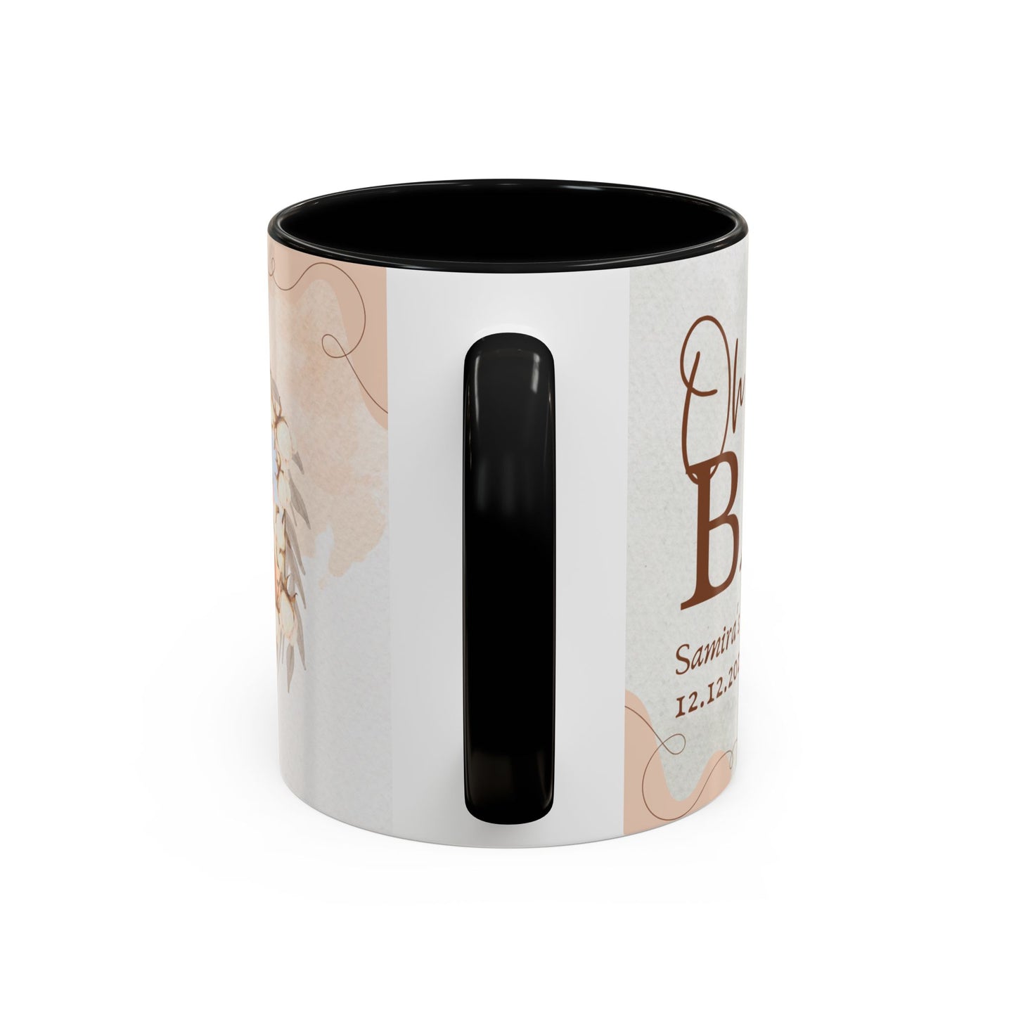 Oh Baby, Samira's Baby Shower, Customizable - Accent Coffee Mug (11, 15oz) - 10882