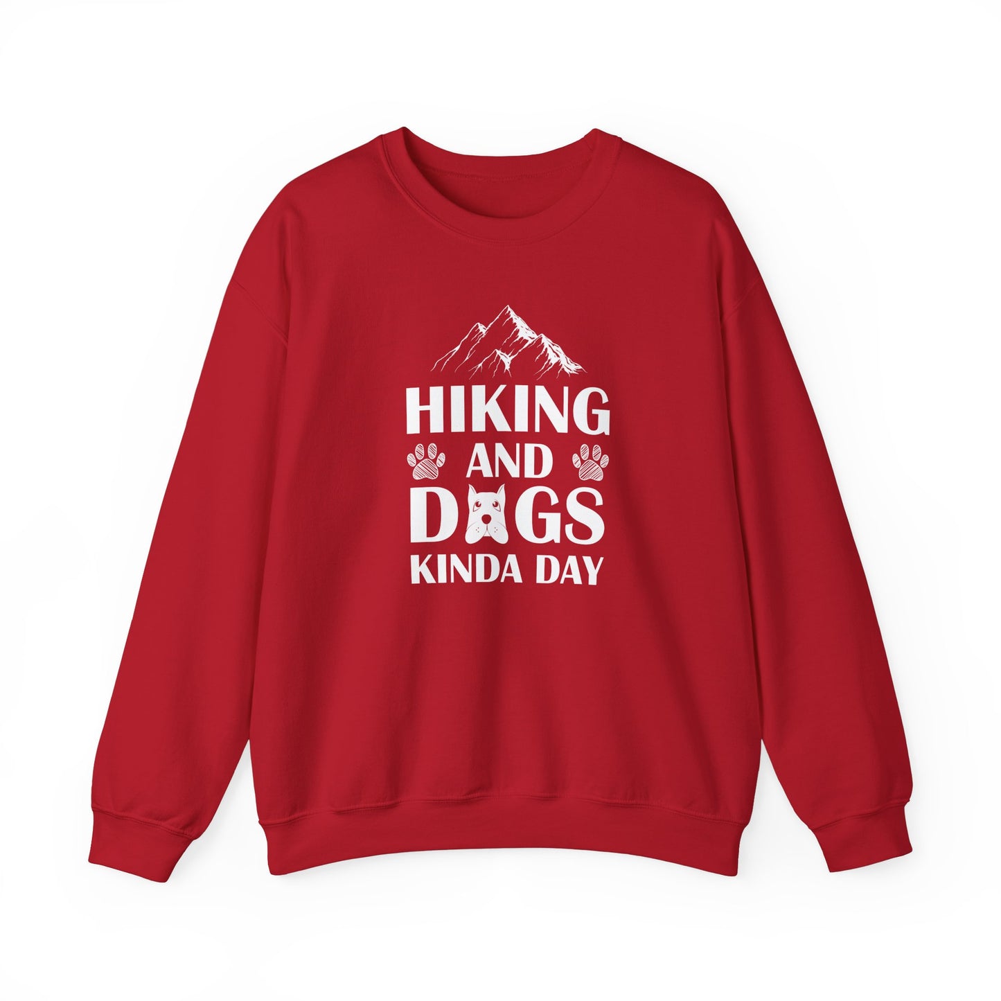 Hiking & Dogs Kinda Day - Unisex Heavy Blend™ Crewneck Sweatshirt