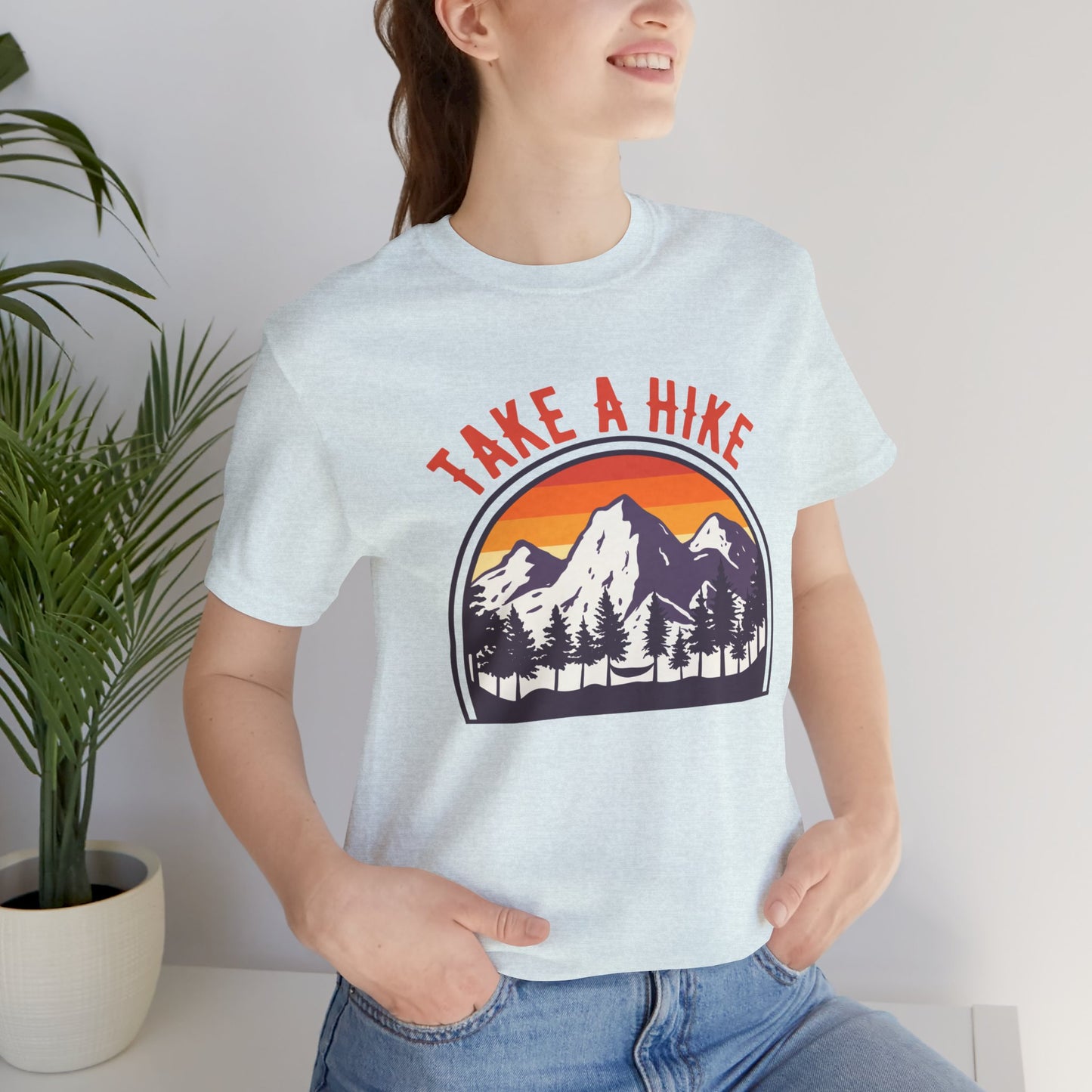 Camping: Take A Hike - Unisex Jersey Short Sleeve Tee