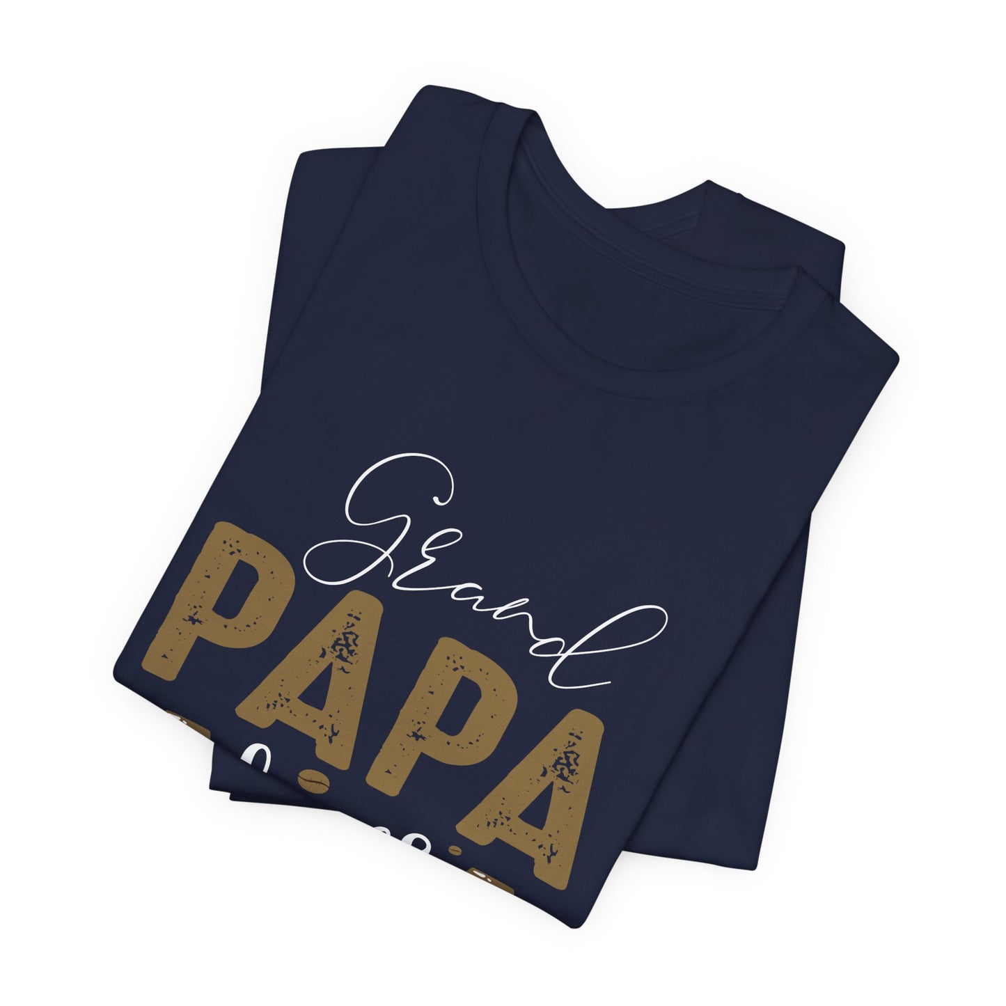 Grand Papa Loves Coffee - Unisex Jersey Short Sleeve Tee - 12553