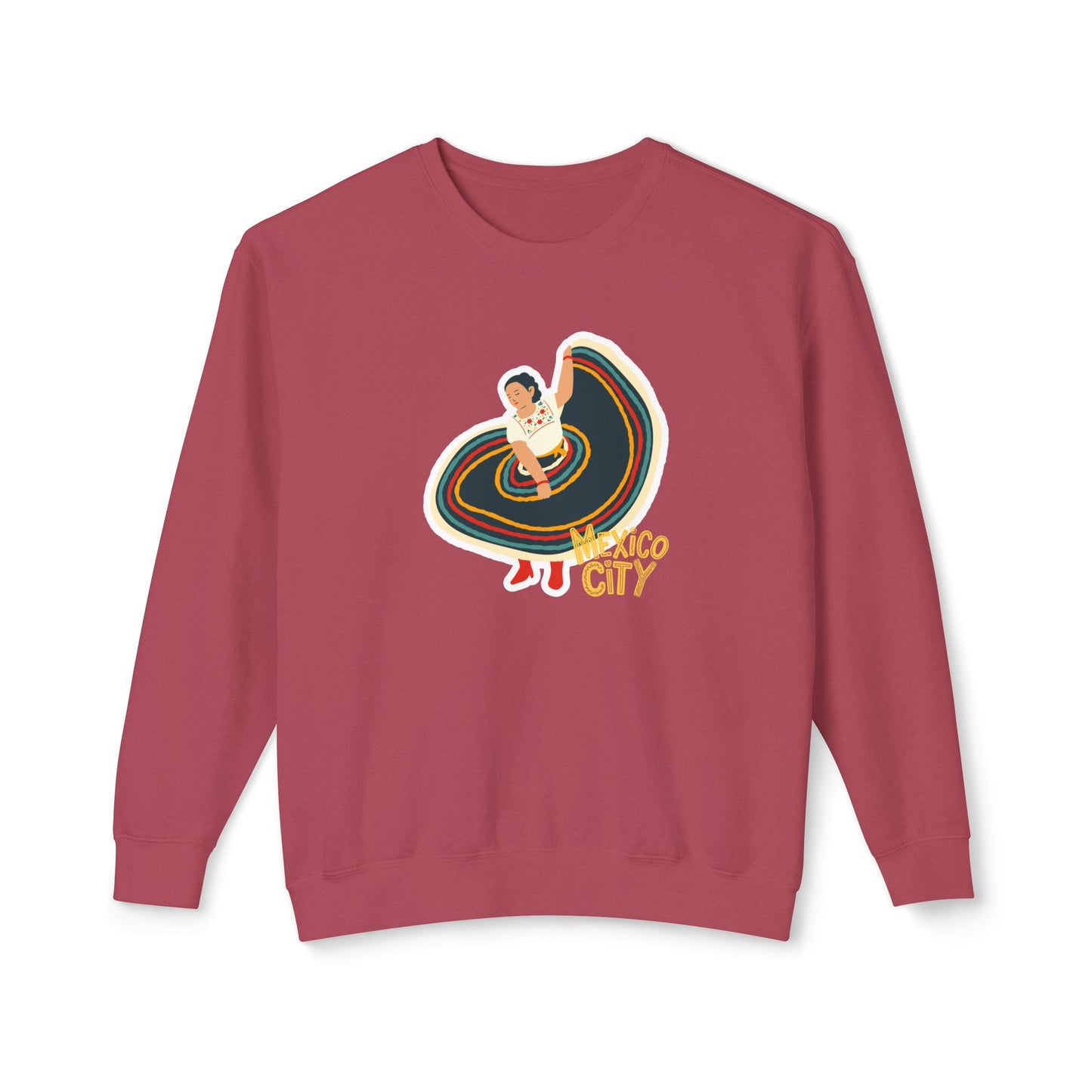 Mexico City Unisex Lightweight Crewneck Sweatshirt -12123