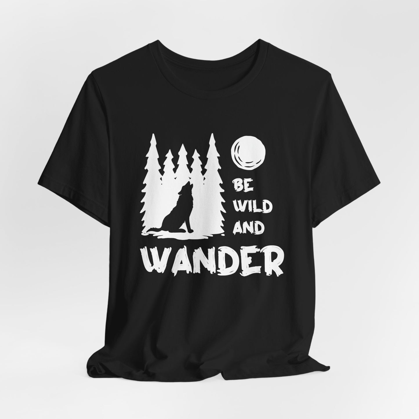 Camping: Be Wild & Wander - Unisex Jersey Short Sleeve Tee - 12632
