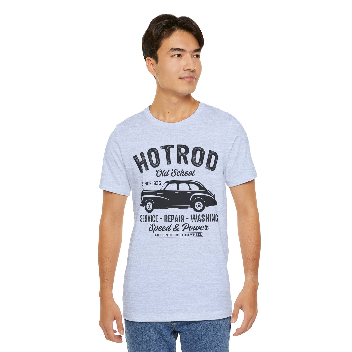 Hotrod, Old School - Unisex Jersey Short Sleeve Tee - 13035