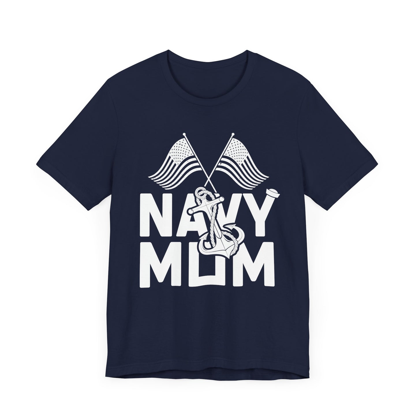 Navy Mom - Unisex Jersey Short Sleeve Tee - 13045