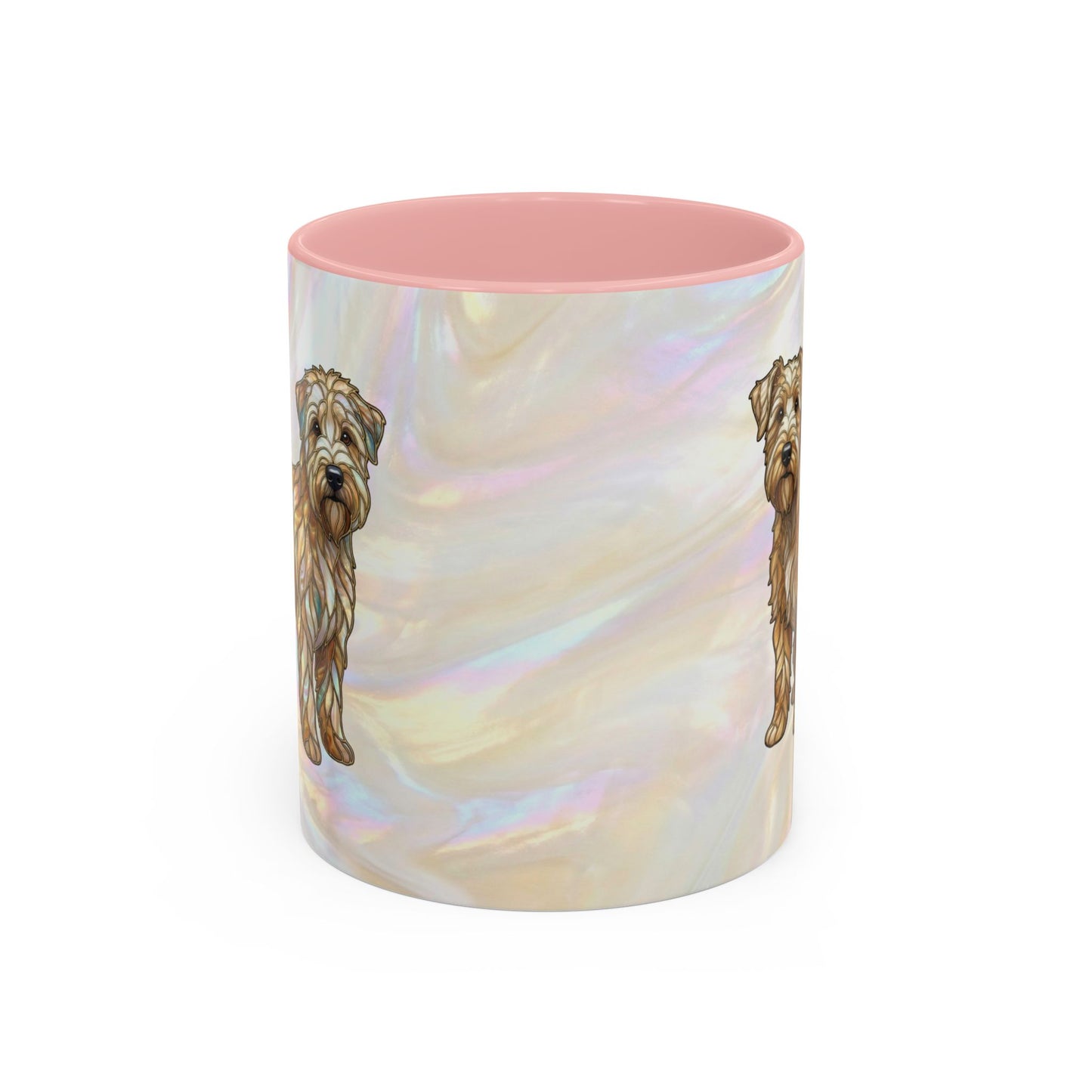 Wheaten Terrier Accent Coffee Mug – Stained Glass Design 11/15oz - 14651