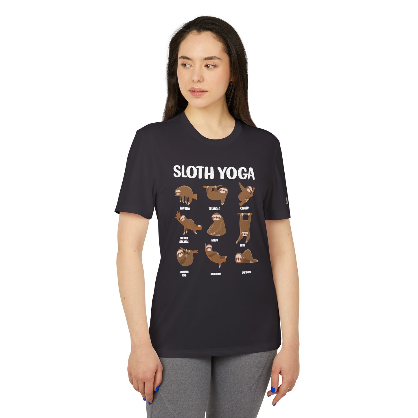 Sloth Yoga - Adidas Unisex Sport T-shirt - 12219