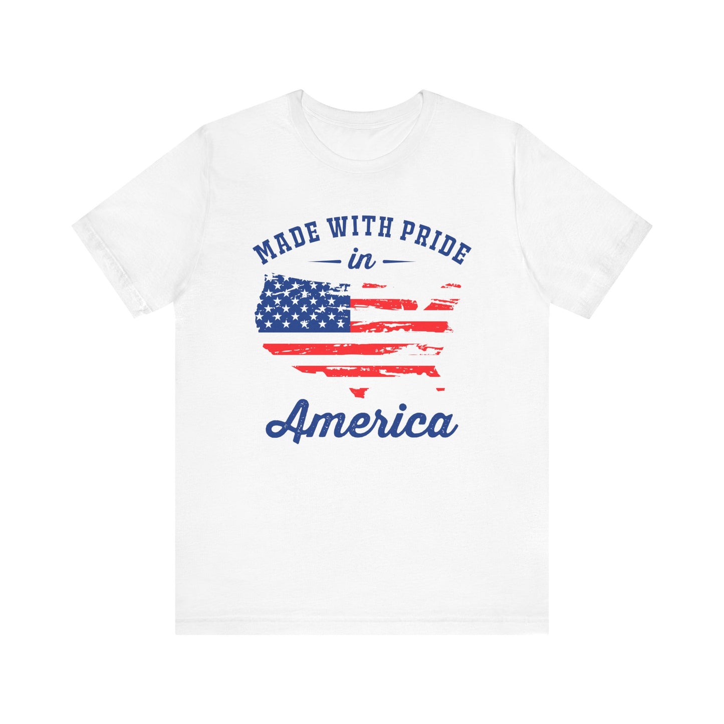 American Pride Unisex Tee, Patriotic Shirt, USA Pride Tee, Independence Day Apparel, Gift for Veterans, Summer Fashion - 13693