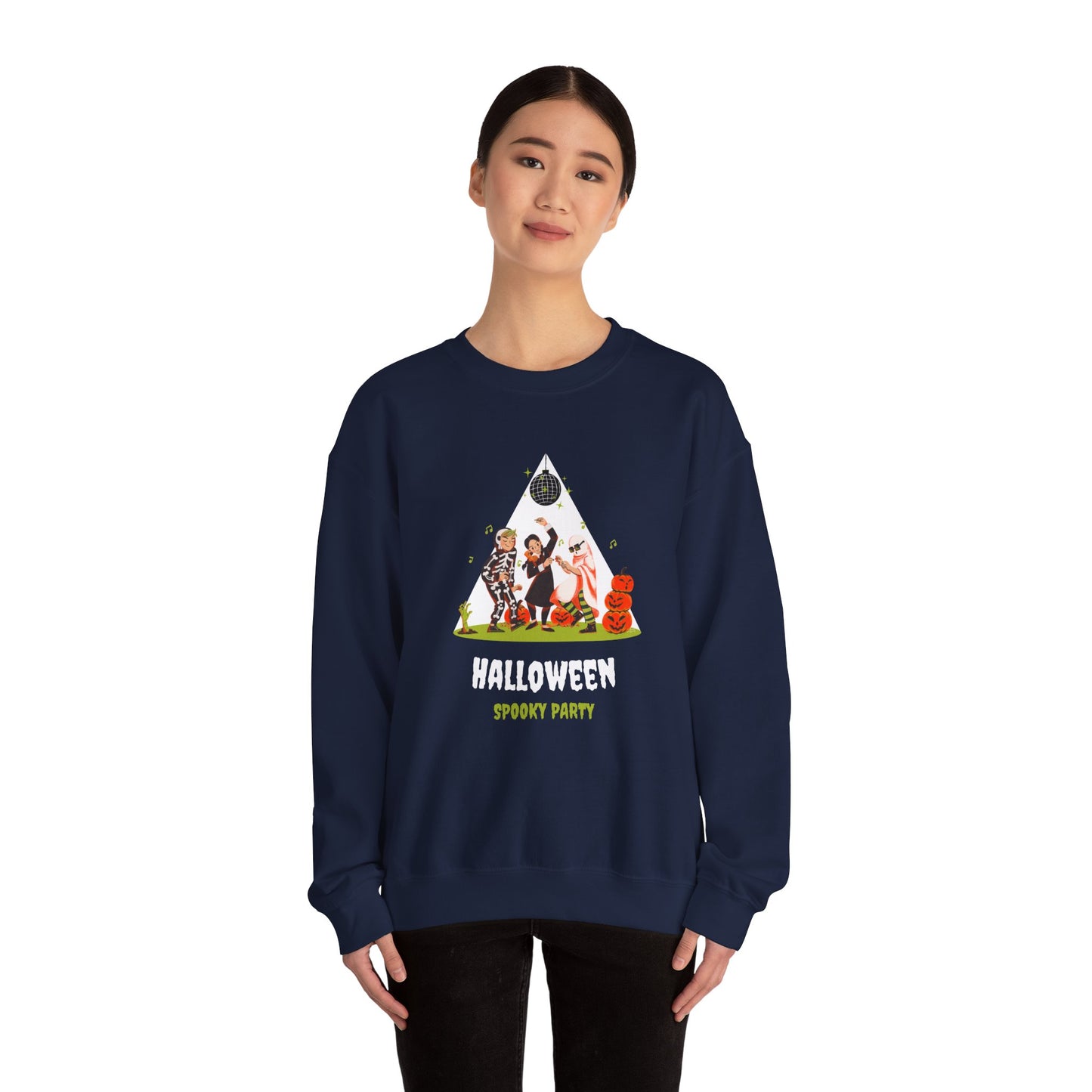 Halloween, Spooky Party - Unisex Heavy Blend™ Crewneck Sweatshirt