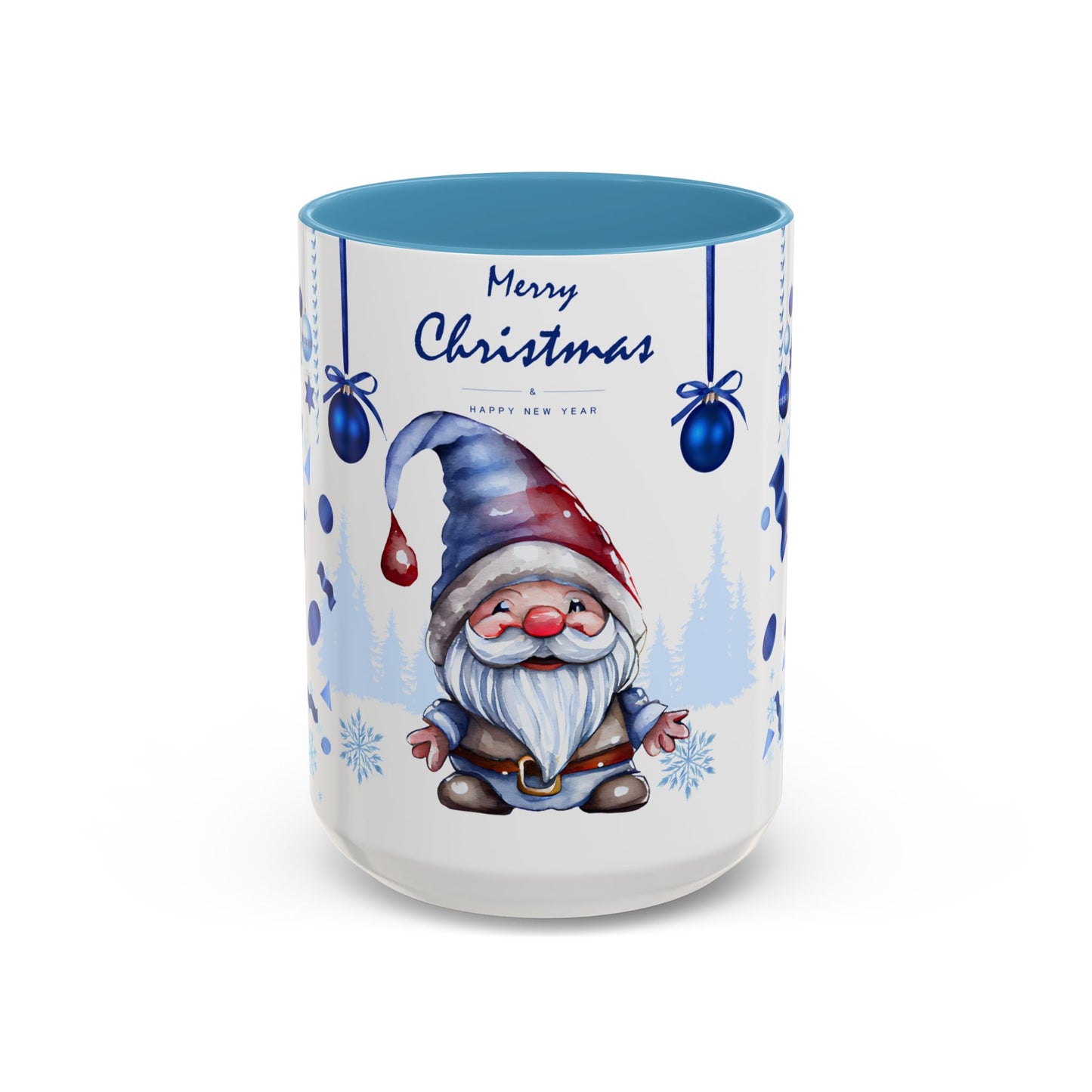 Blue Christmas - Accent Coffee Mug (11, 15oz)