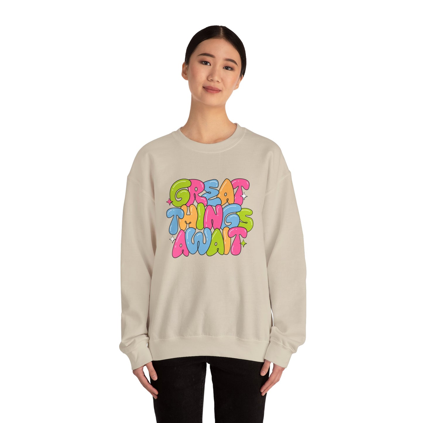 Great Things Awaits - Unisex Heavy Blend™ Crewneck Sweatshirt