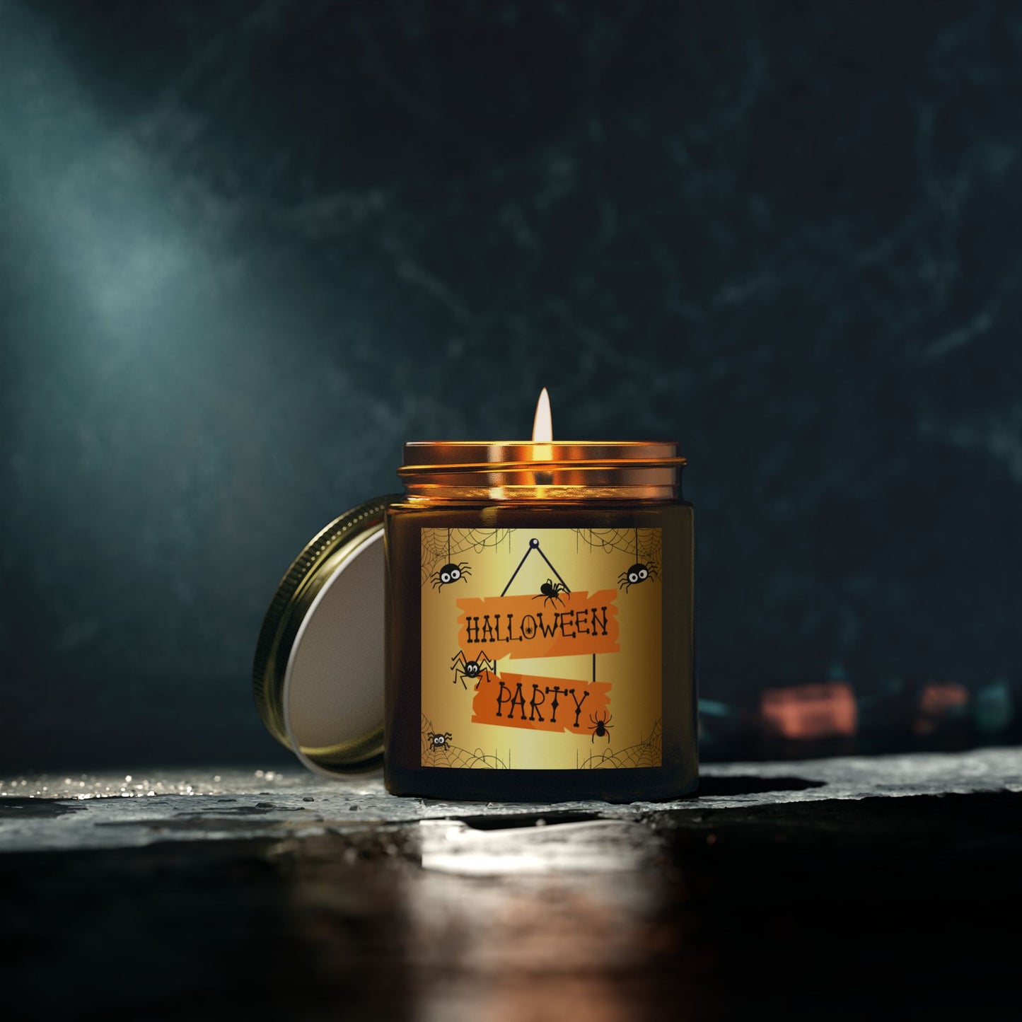 Halloween Party - Scented Coconut Apricot Candles (4oz, 9oz)