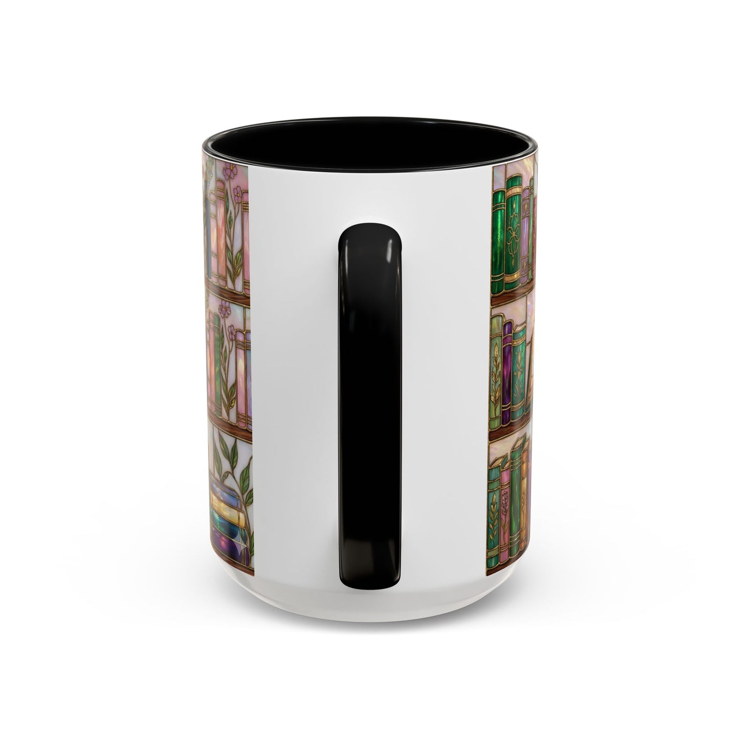 Bookish Accent Coffee Mug — Stained Glass Design (11/15 oz) - 14528