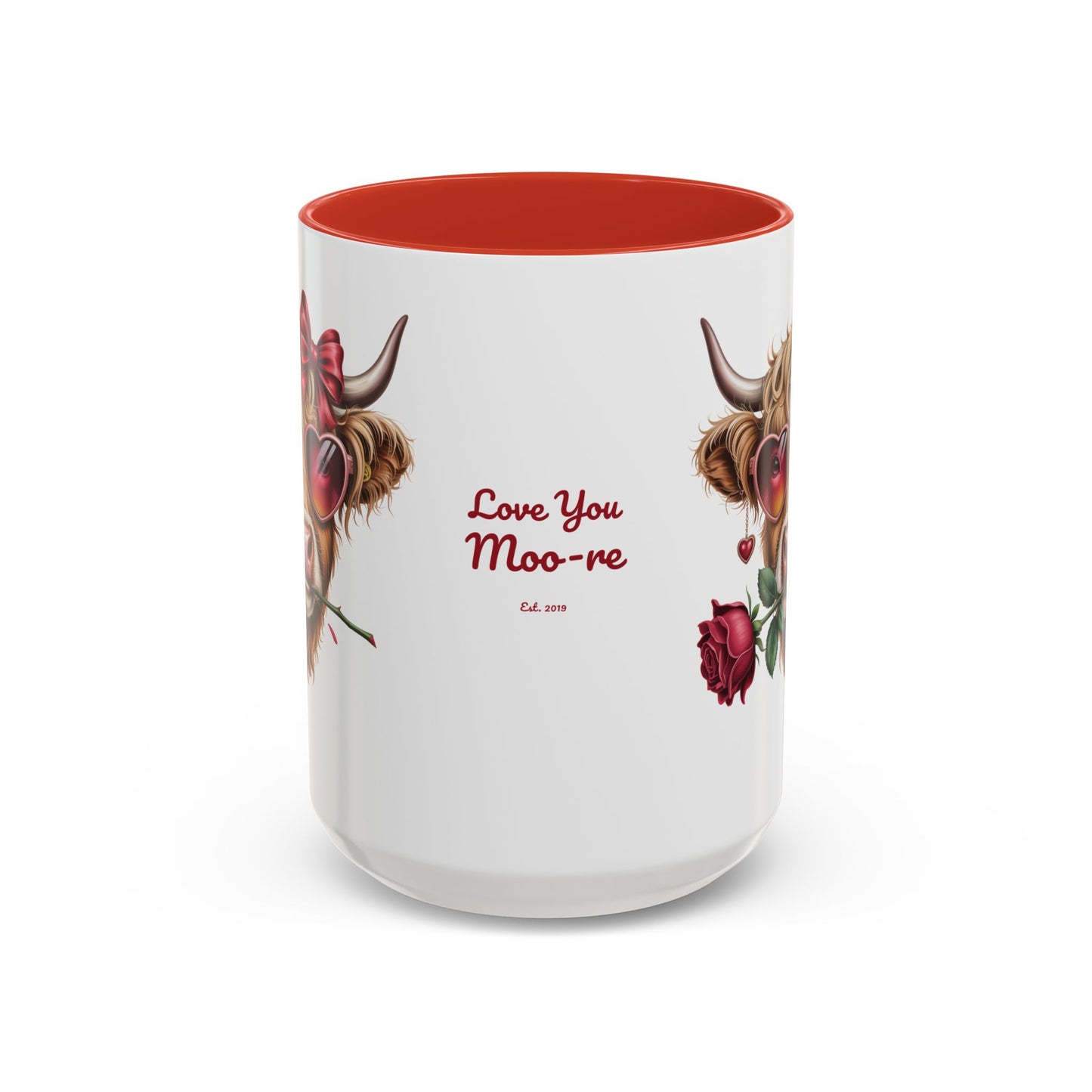 Love You Moo-re Personalized Mug — Custom Names & Established Date | Couple Gift (11oz / 15oz) - 14751