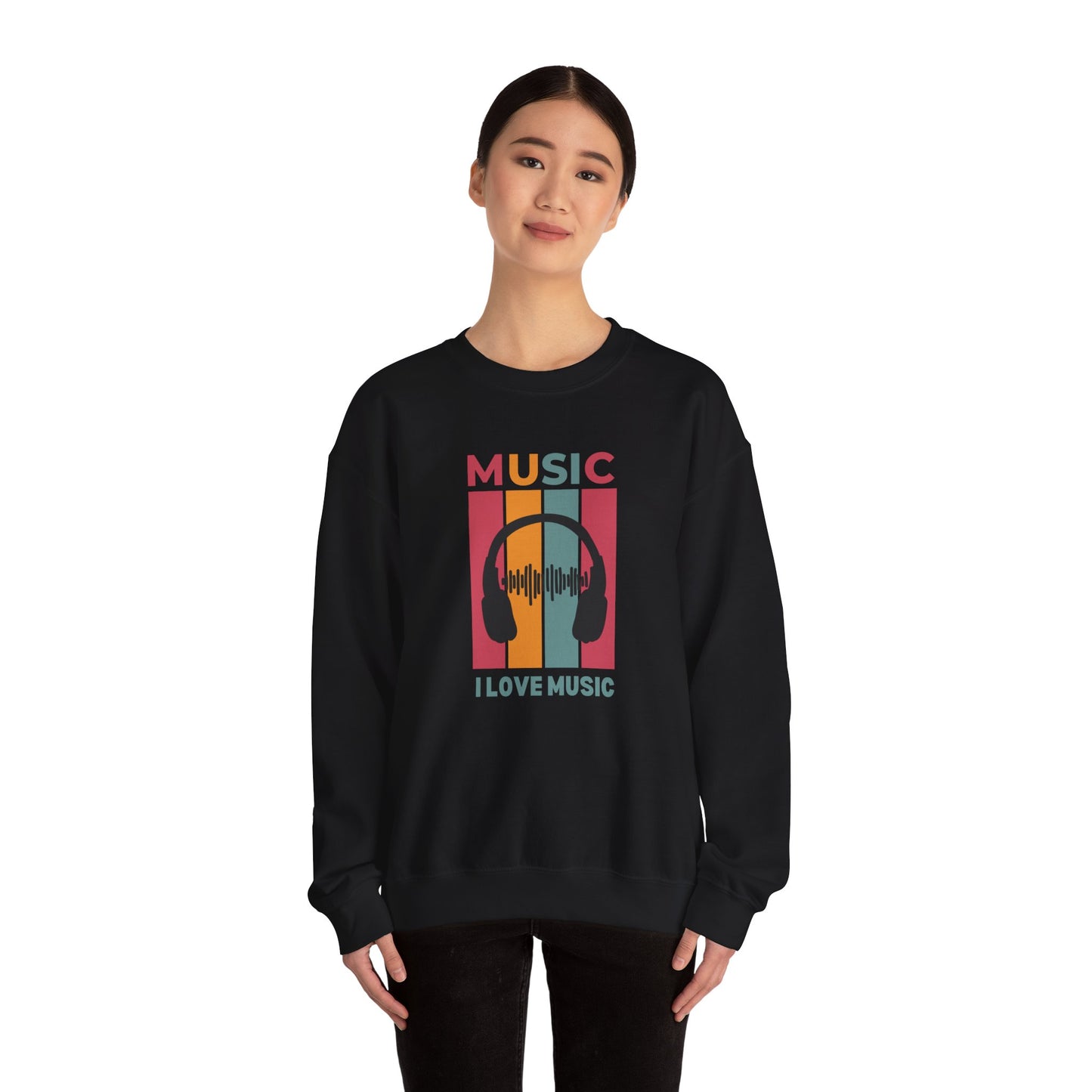 I Love Music - Unisex Heavy Blend™ Crewneck Sweatshirt - 10599