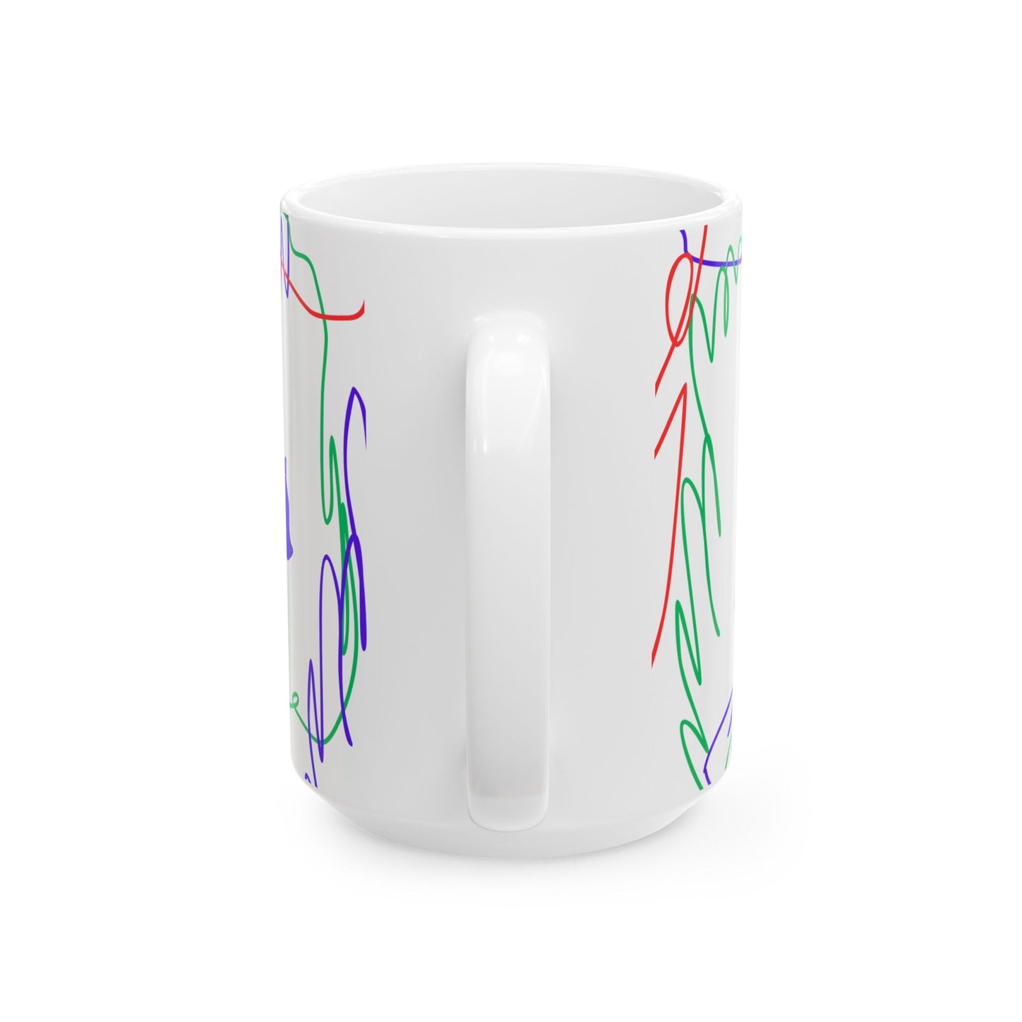 Happy Father's Day Ceramic Mug - Colorful Design for Dad | 11oz and 15oz - 12895