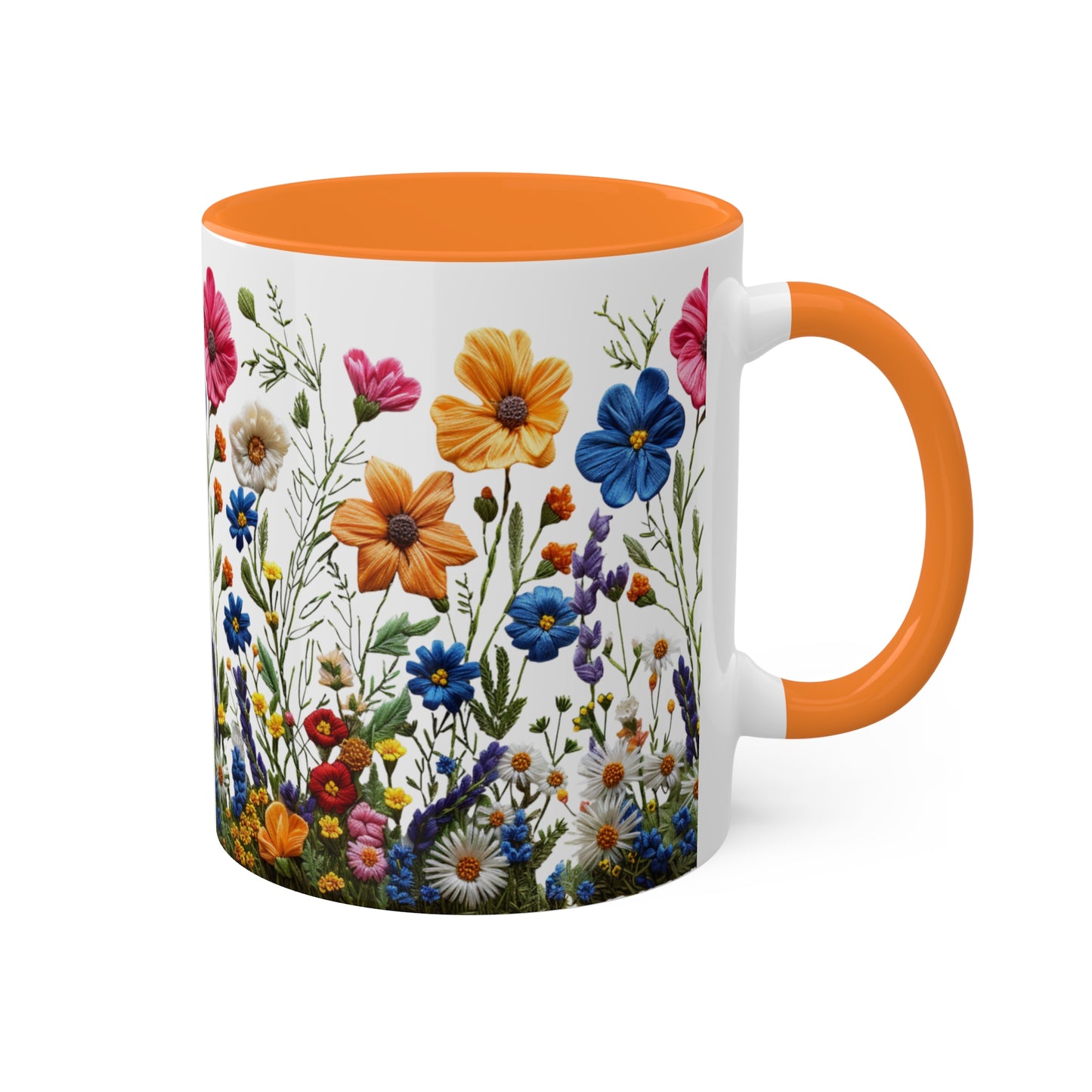 Wild and Free: Wildflower Colorful Mugs, 11oz