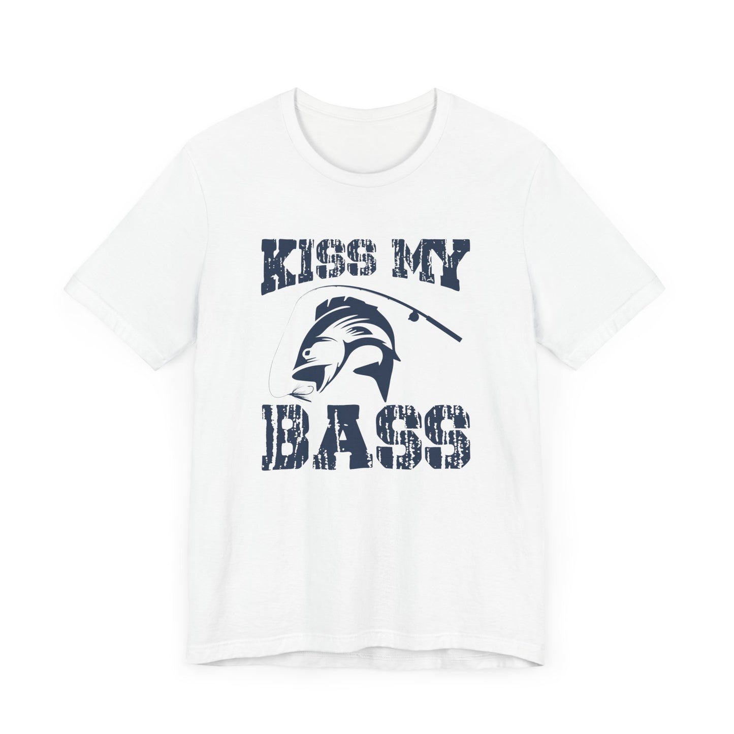 Fishing:  Kiss My Bass - Unisex Jersey Short Sleeve Tee