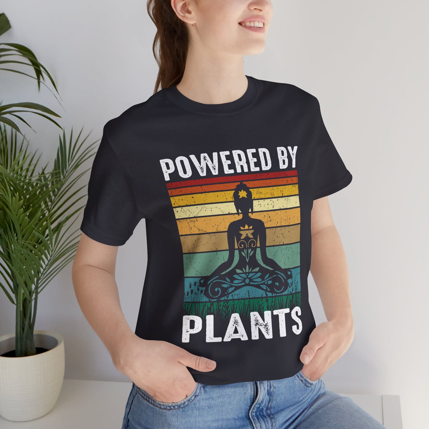 Yoga: Powered By Plants - Unisex Jersey Short Sleeve Tee - 12348