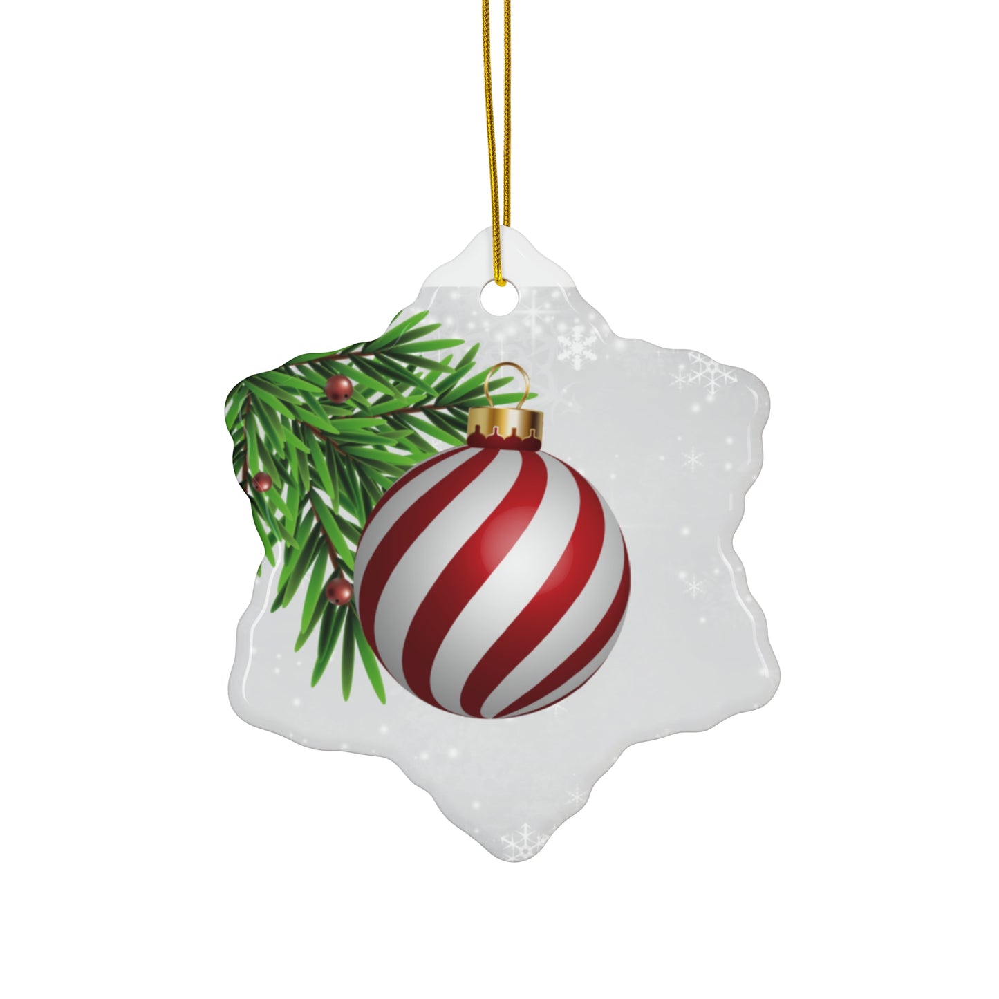 Holiday Cheer - Ceramic Ornament, 4 Shapes