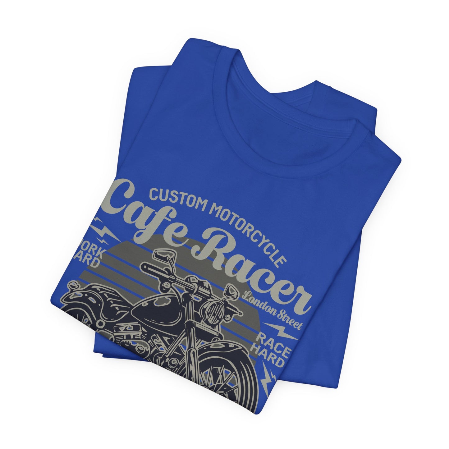 Custom Motorcycle, Cafe Racer - Unisex Jersey Short Sleeve Tee - 13295