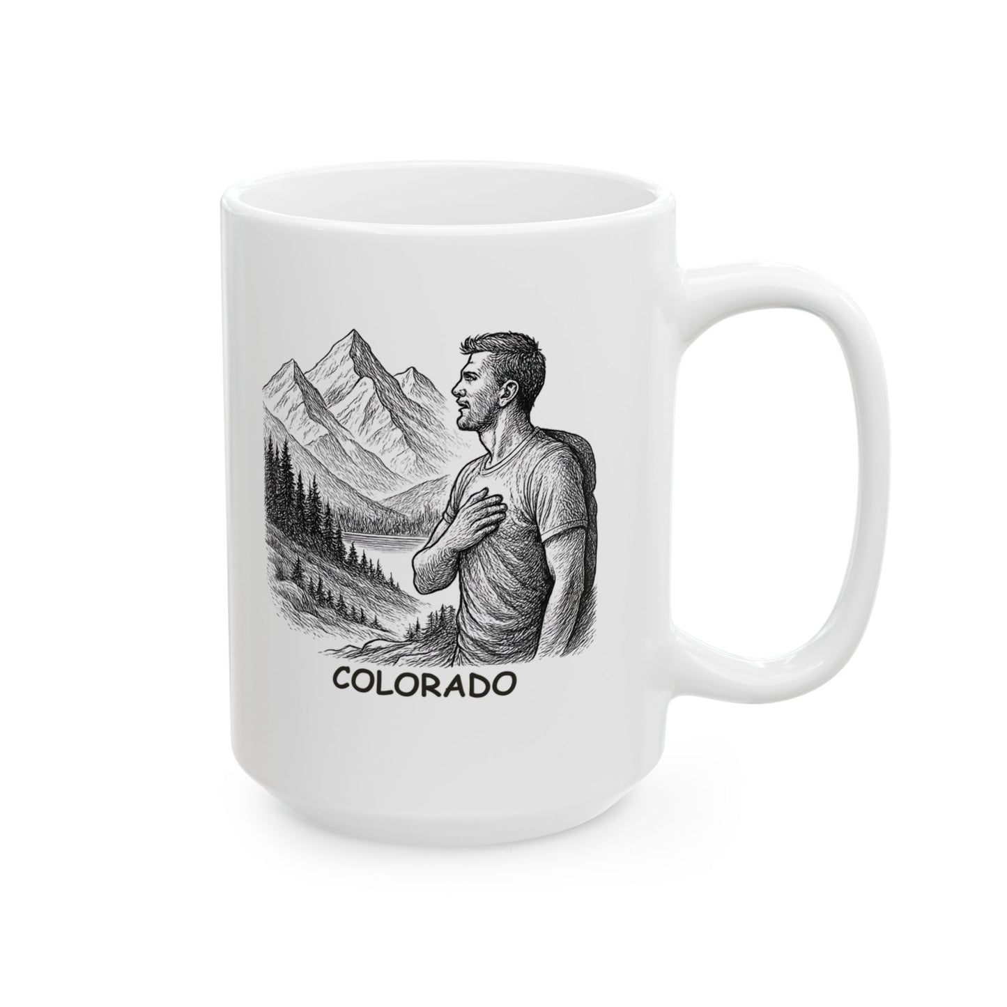 "Colorado: Where the altitude makes your heart race, but the view makes you forget to breathe." Ceramic Mug - 13501