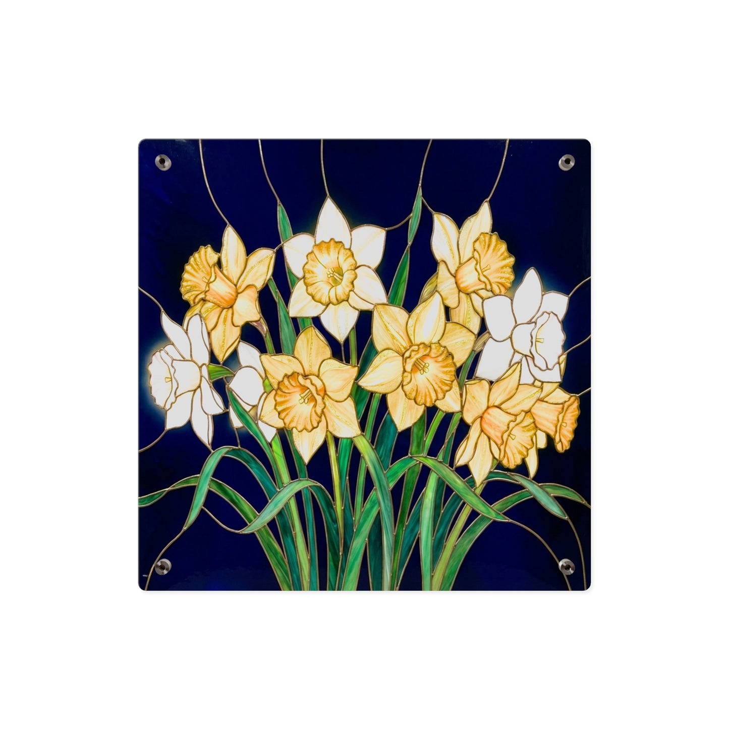 Daffodil Floral Acrylic Wall Art Panel - 14601