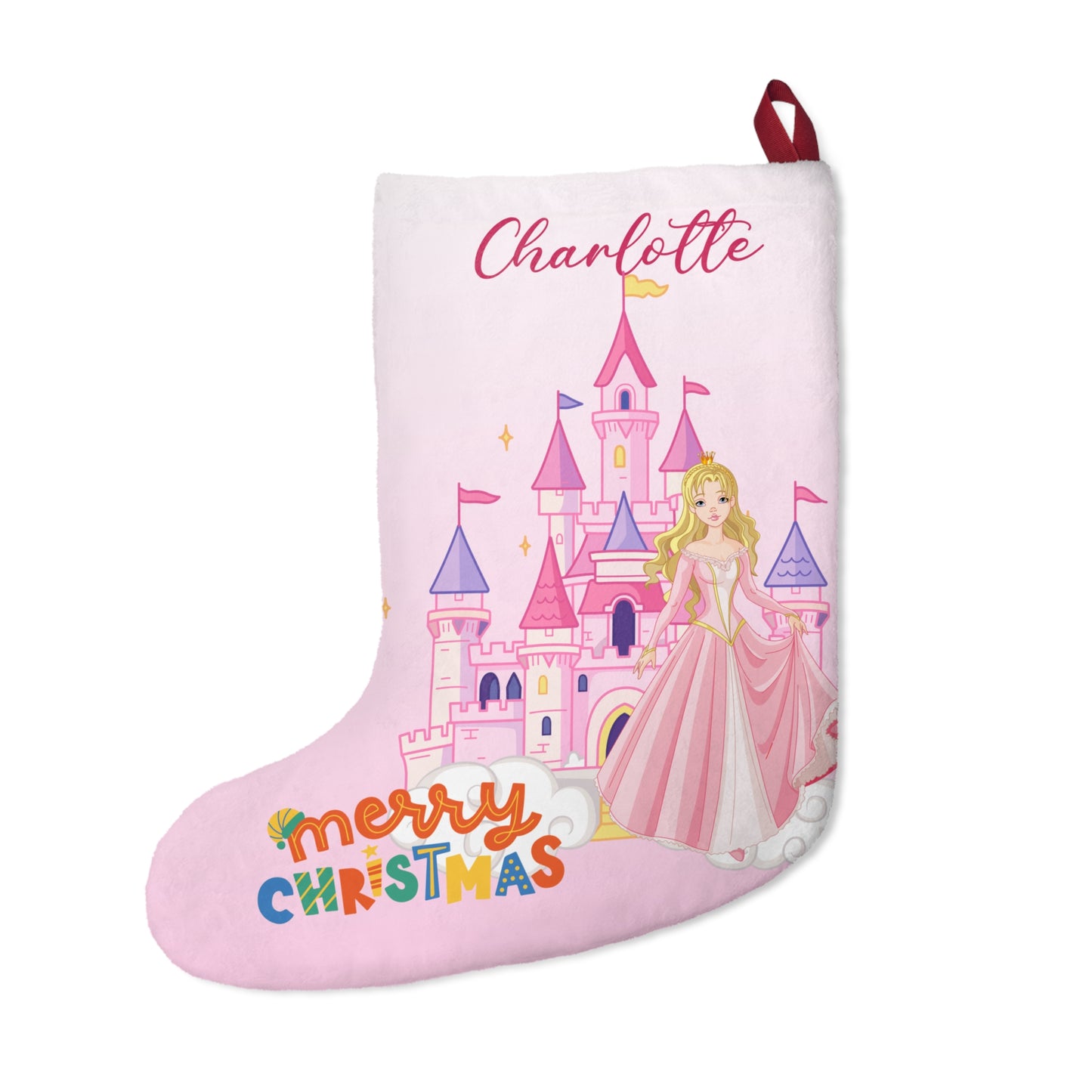 Charlotte, Princess Girls, Customizable - Christmas Stockings - 10106