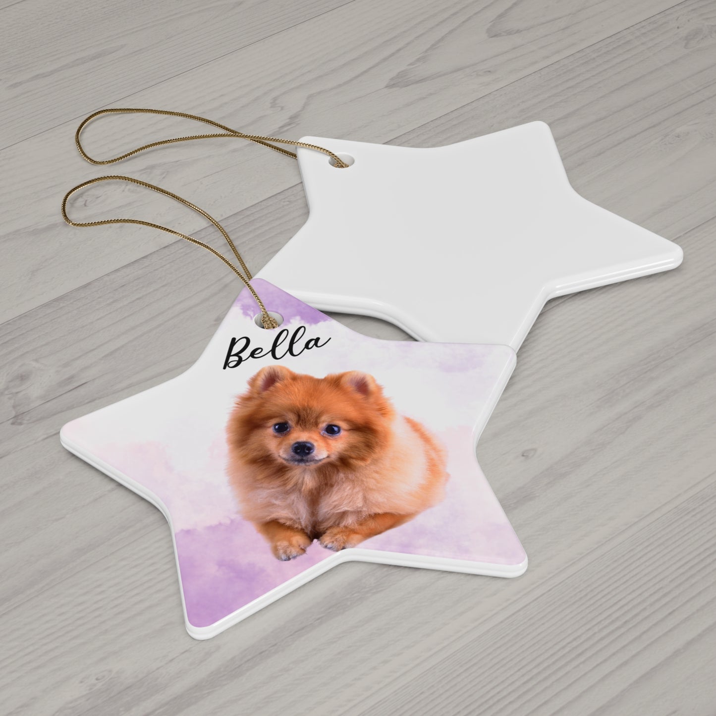 Your Dog, Customizable - Ceramic Ornament, 4 Shapes - 10037