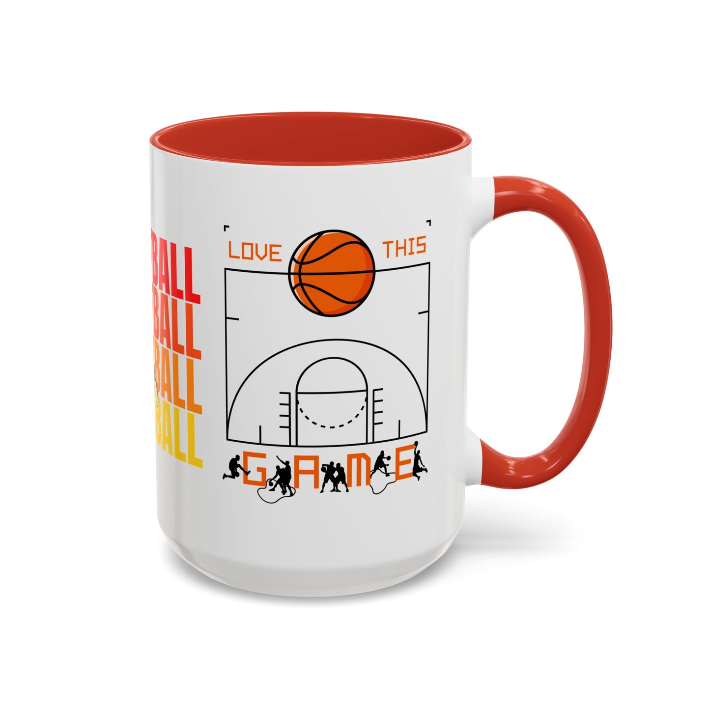 Basketball - Accent Coffee Mug (11, 15oz) - 10715