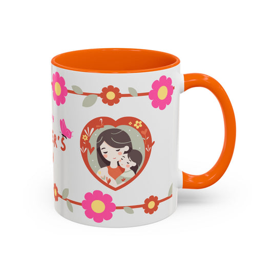 Happy Mother's Day, Customizable - Accent Coffee Mug (11, 15oz) - 10889