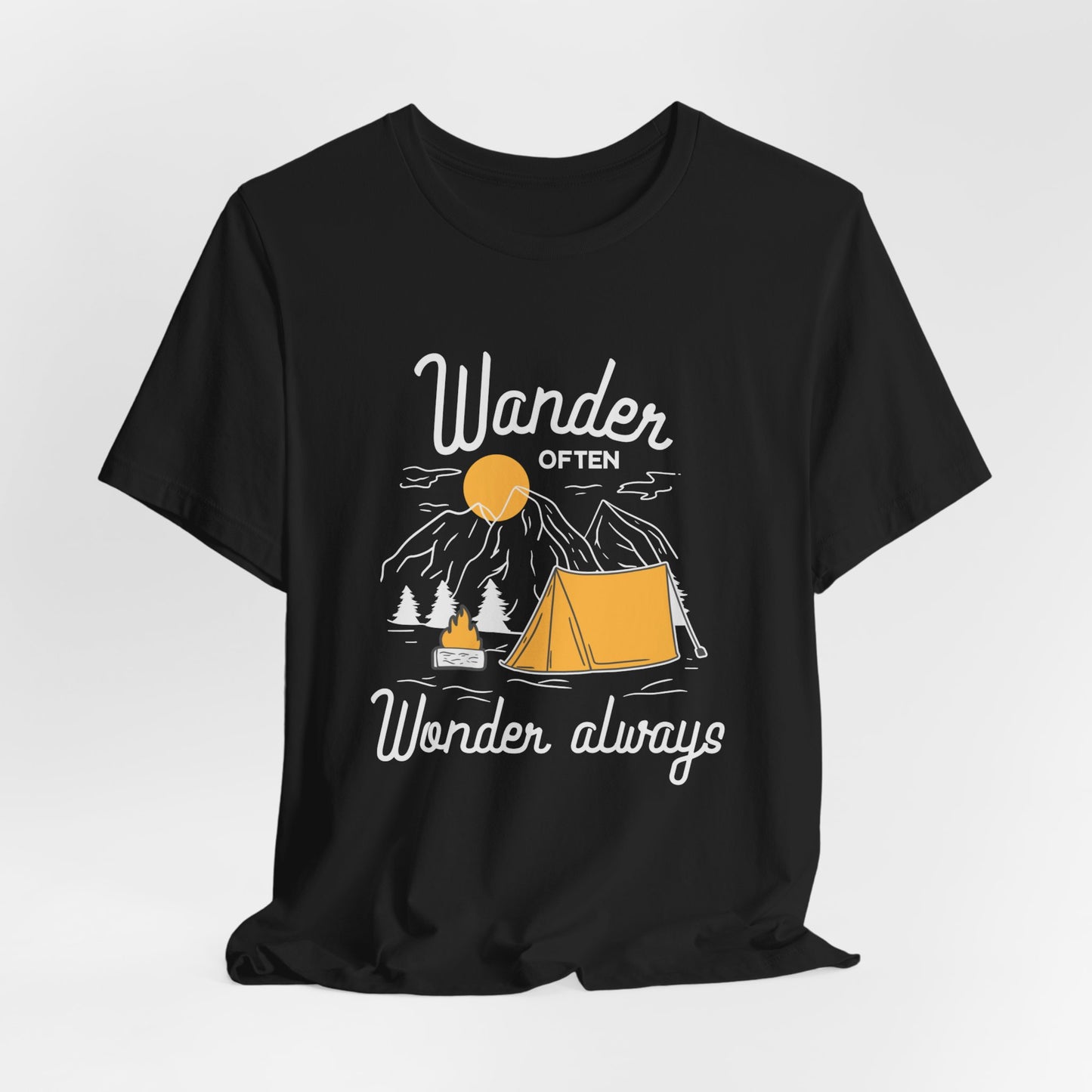 Wander Often Wonder Always - Unisex Jersey Short Sleeve Tee