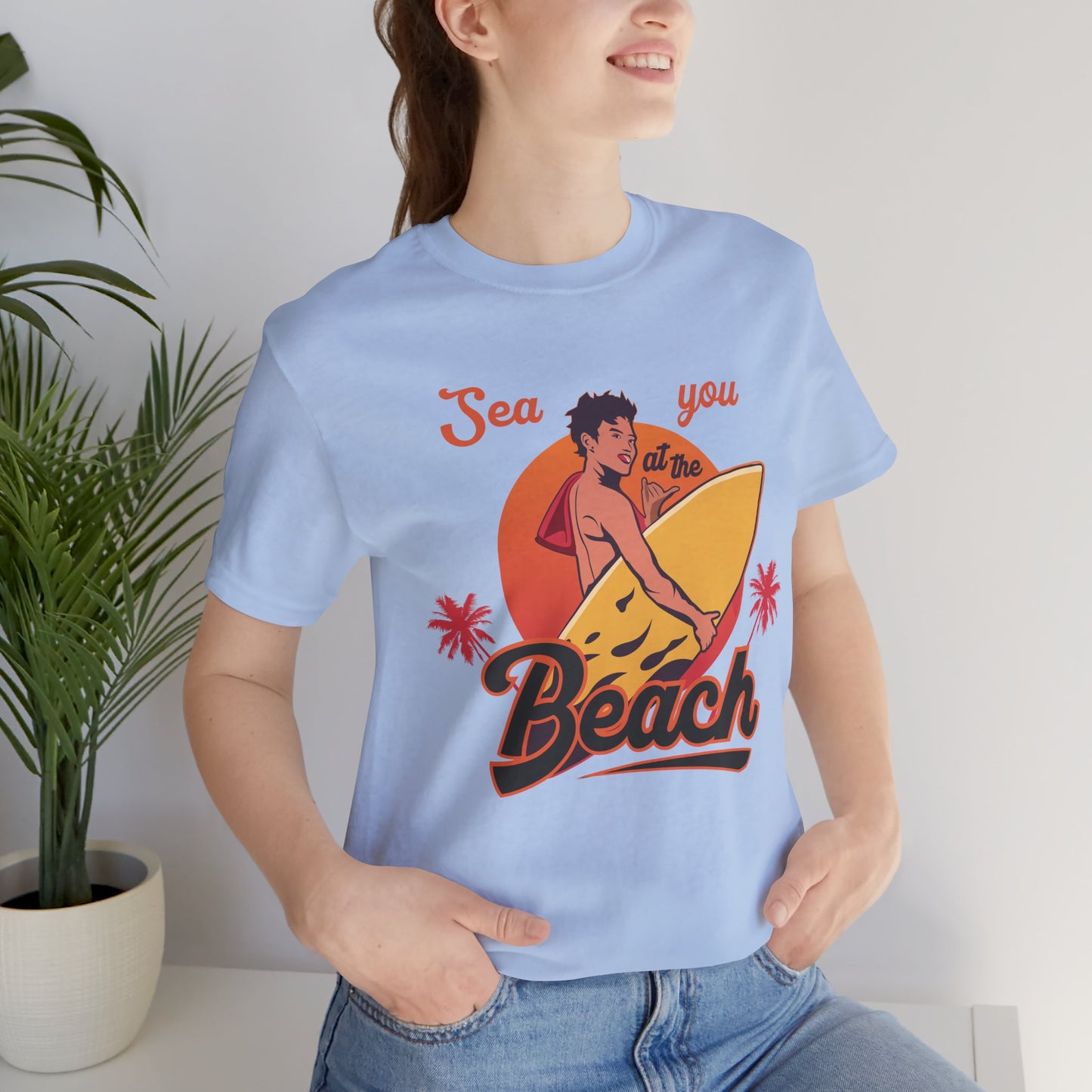 See You At The Beach - Unisex Jersey Short Sleeve Tee - 13138