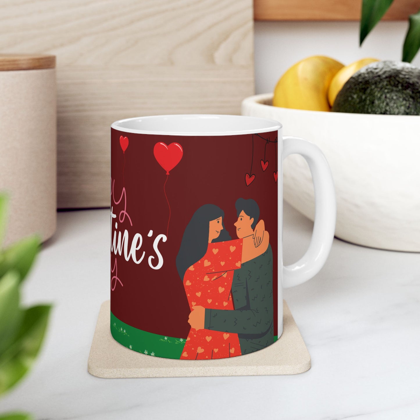 Happy Valentine’s Day!  - Ceramic Mug, (11oz, 15oz) - 11179