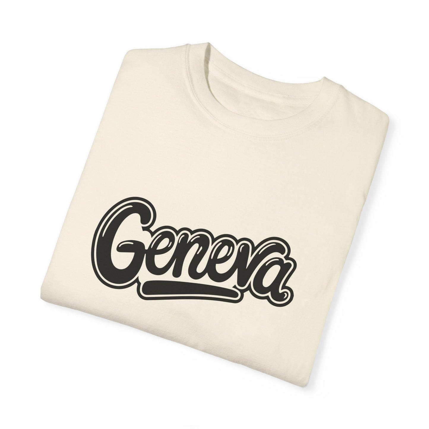 Geneva Unisex Garment-Dyed T-Shirt - Casual Comfort for Travel Lovers - 12261