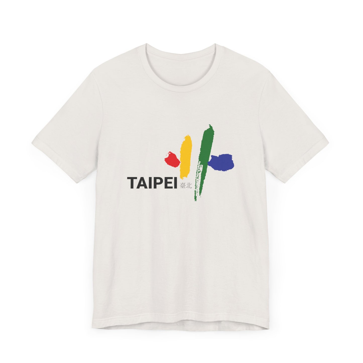 Taipei Artistic Unisex Tee - Colorful Graphic Short Sleeve Shirt - 12245