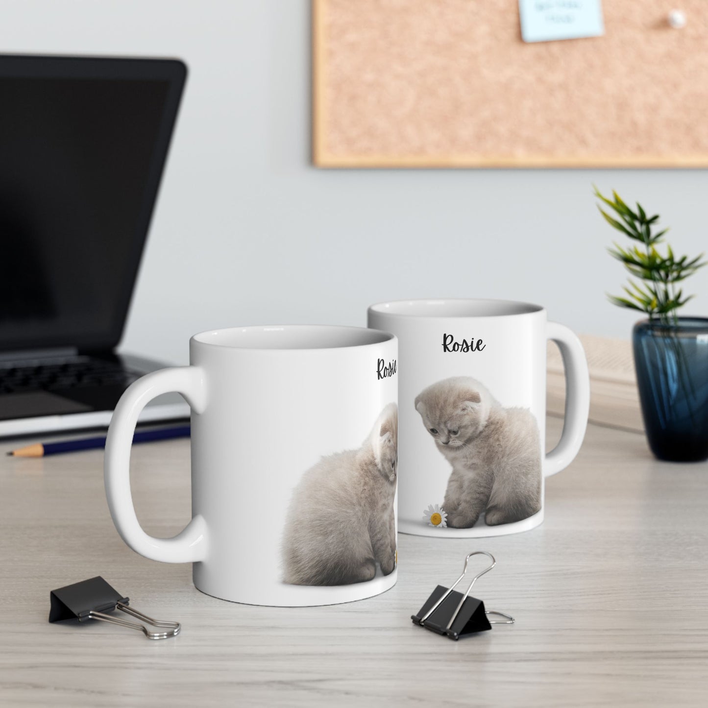 Personalized Cat Lover Mug | Customizable Gift for Animal Enthusiasts, Pet Owner Coffee Cup, Cute Cat Design, Unique Pet Gifts - 14203