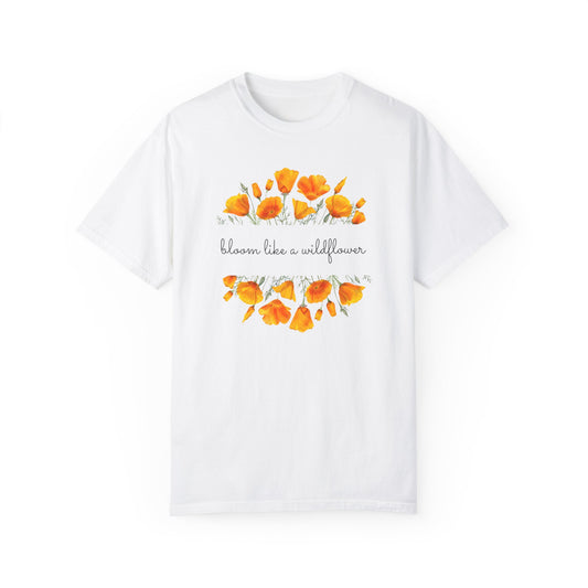 T-shirt with Wildflower Designs