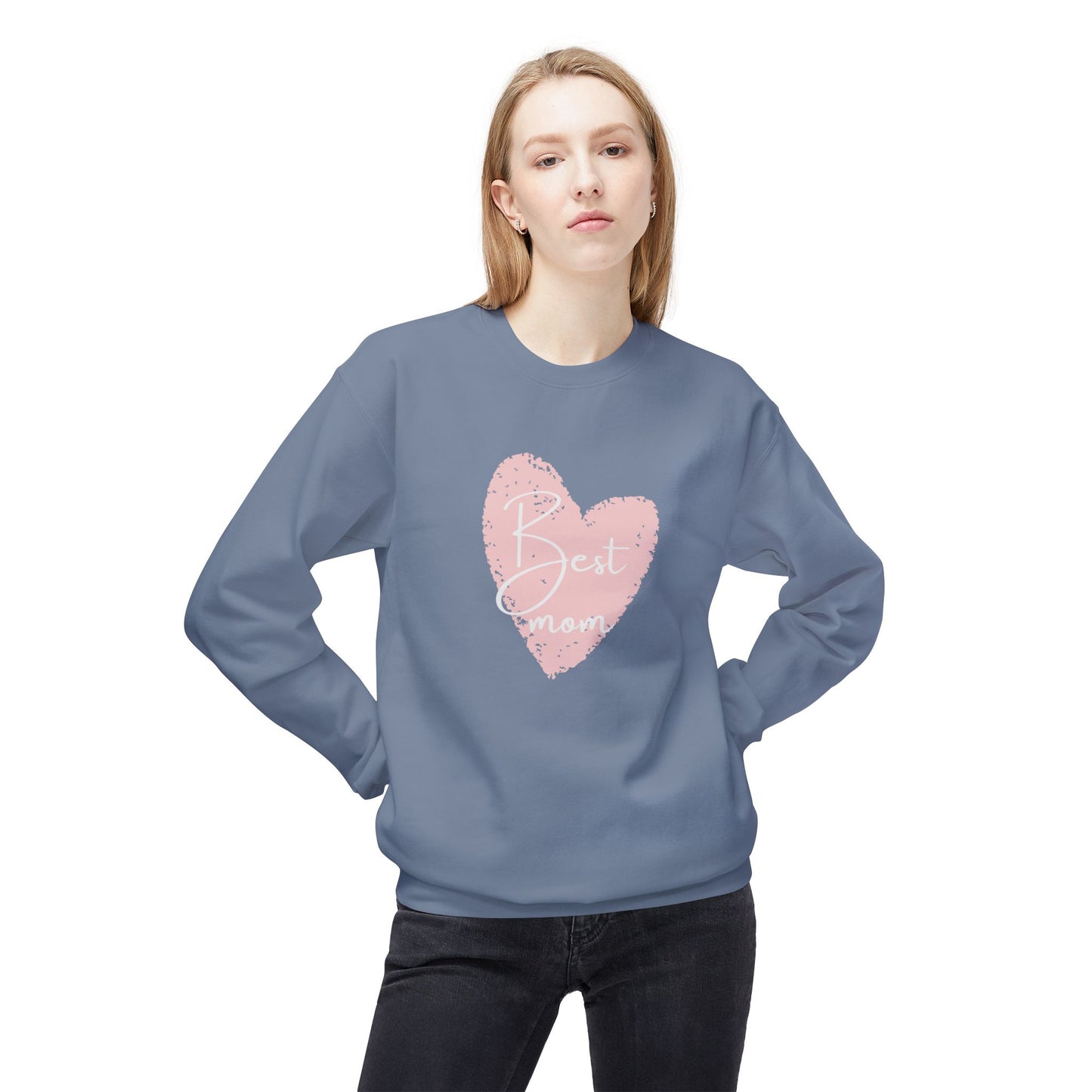 Best Mom - Unisex Midweight Softstyle Fleece Crewneck Sweatshirt - 11804